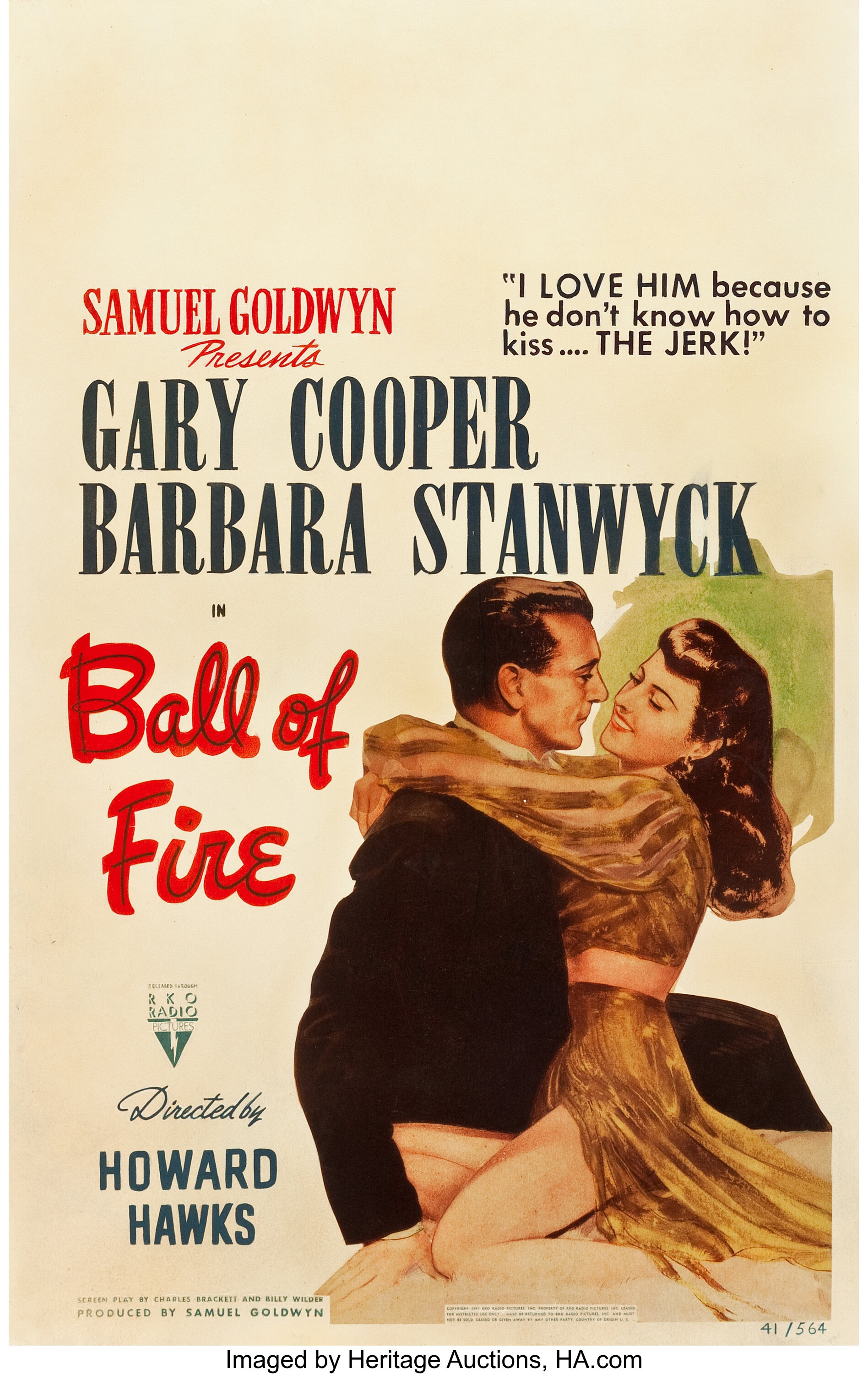 Ball of Fire (RKO, 1941). Window Card (14