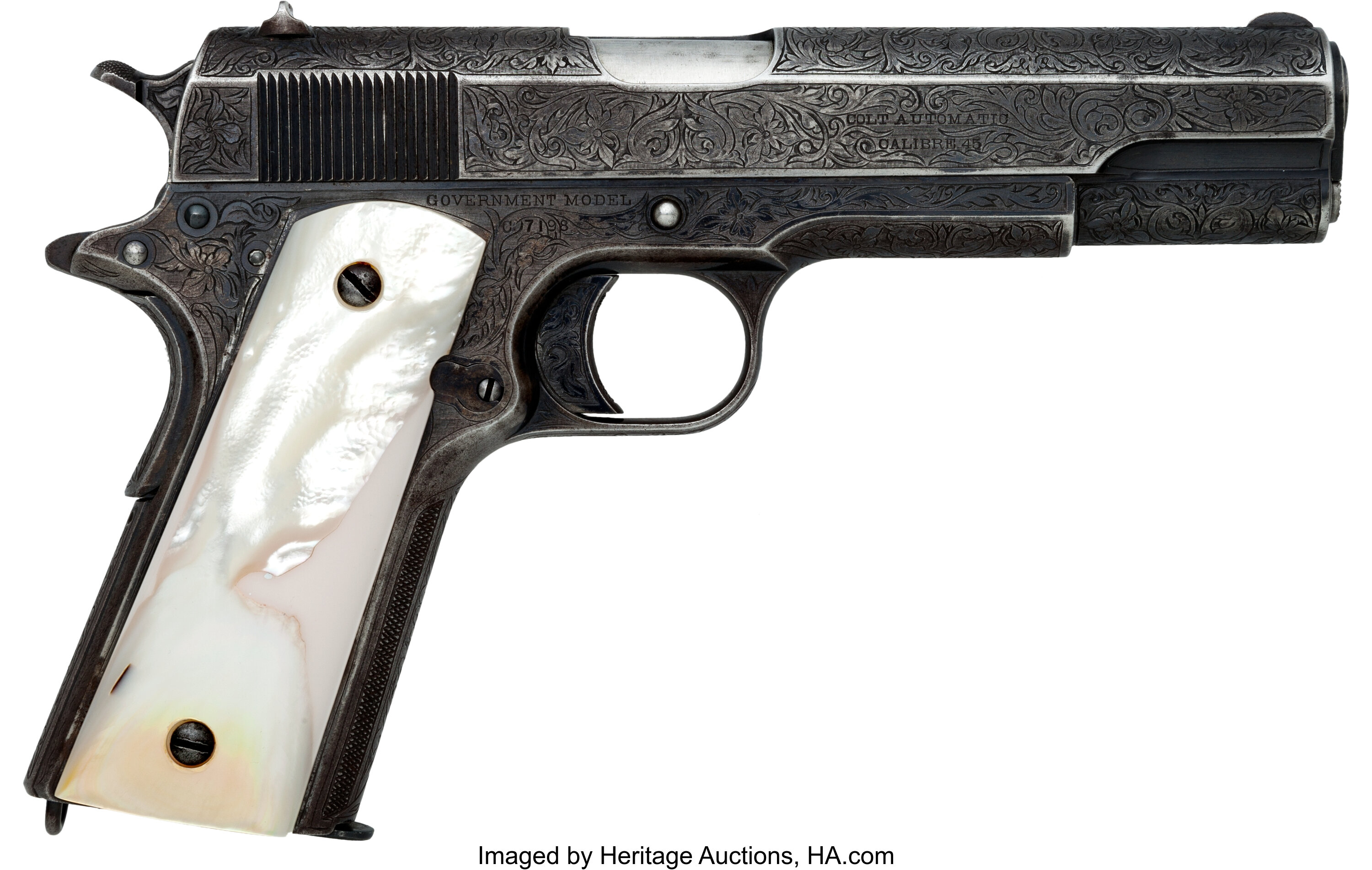 Important Gough Engraved Colt Government Model 1911 Semi Automatic Lot 32296 Heritage Auctions 4635