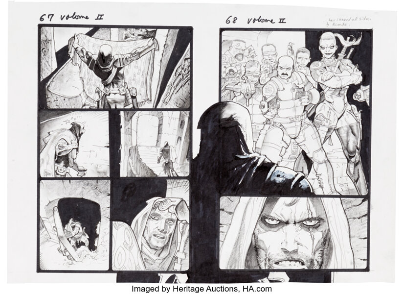 Simon Bisley Tower Chronicles 2 Pages 67 And 68 Original Art Lot Heritage Auctions