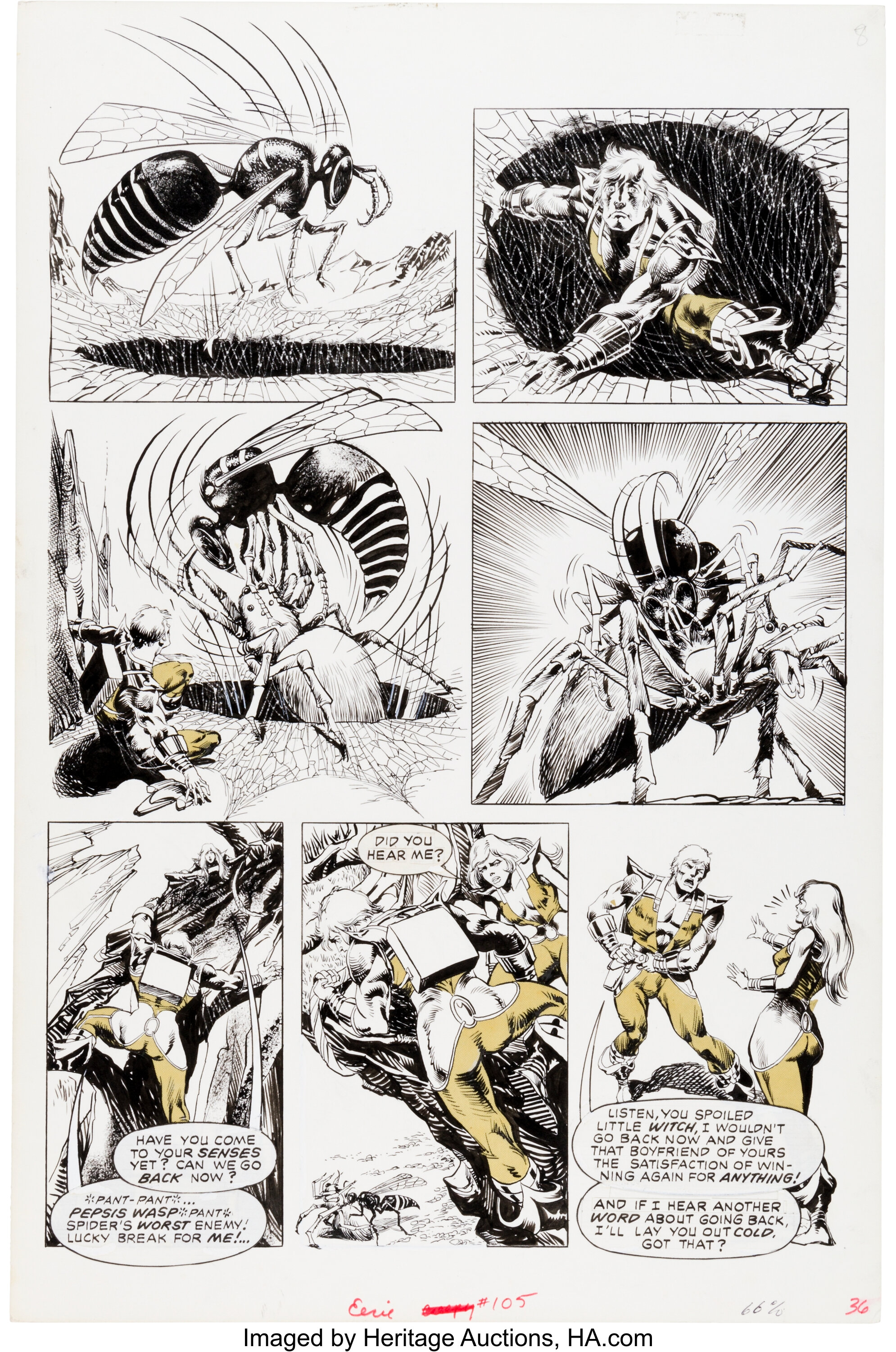 Pablo Marcos Eerie #105 Beastworld Page 36 Original Art (Warren, | Lot  #14717 | Heritage Auctions