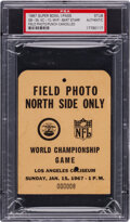 1967 Super Bowl I Packers vs. Chiefs Ticket Stub, PSA Authentic