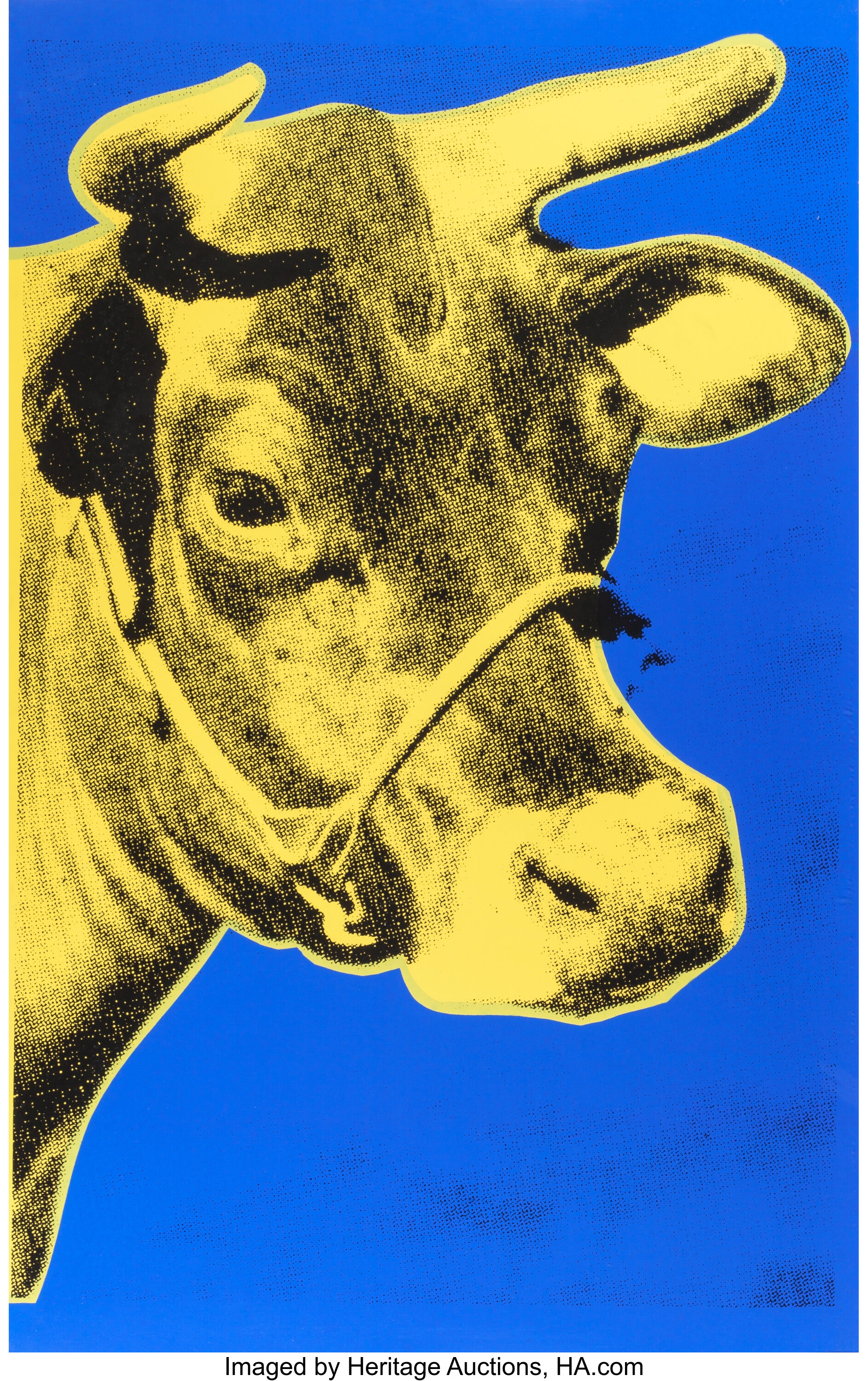 Andy Warhol American 1928 1987 Cow 1973 Color Screenprint On Lot Heritage Auctions