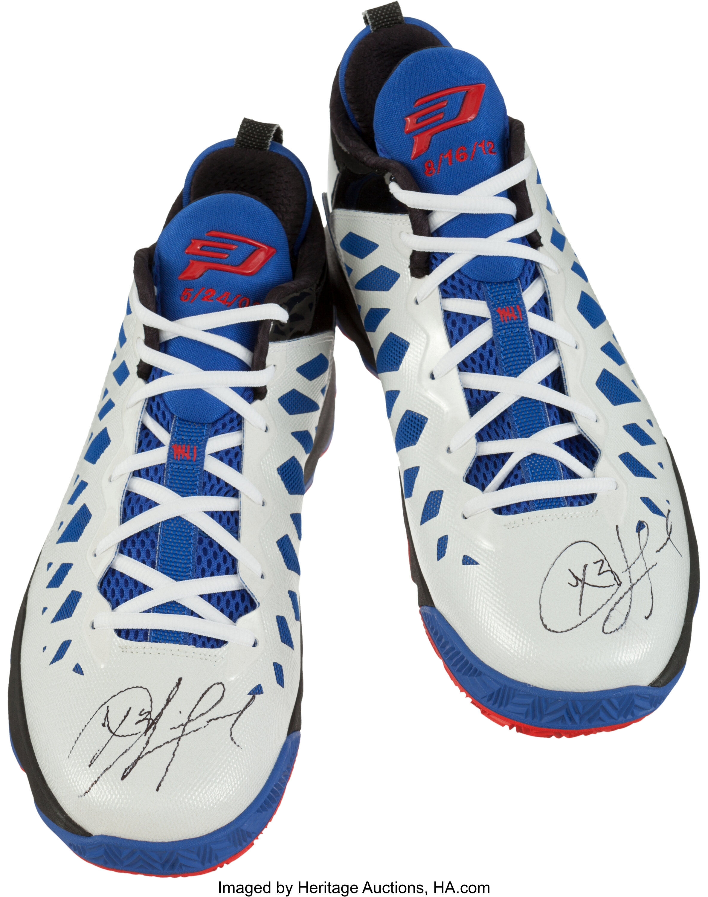 2012 Chris Paul Game Worn Signed Shoes Basketball Collectibles Lot 82493 Heritage Auctions