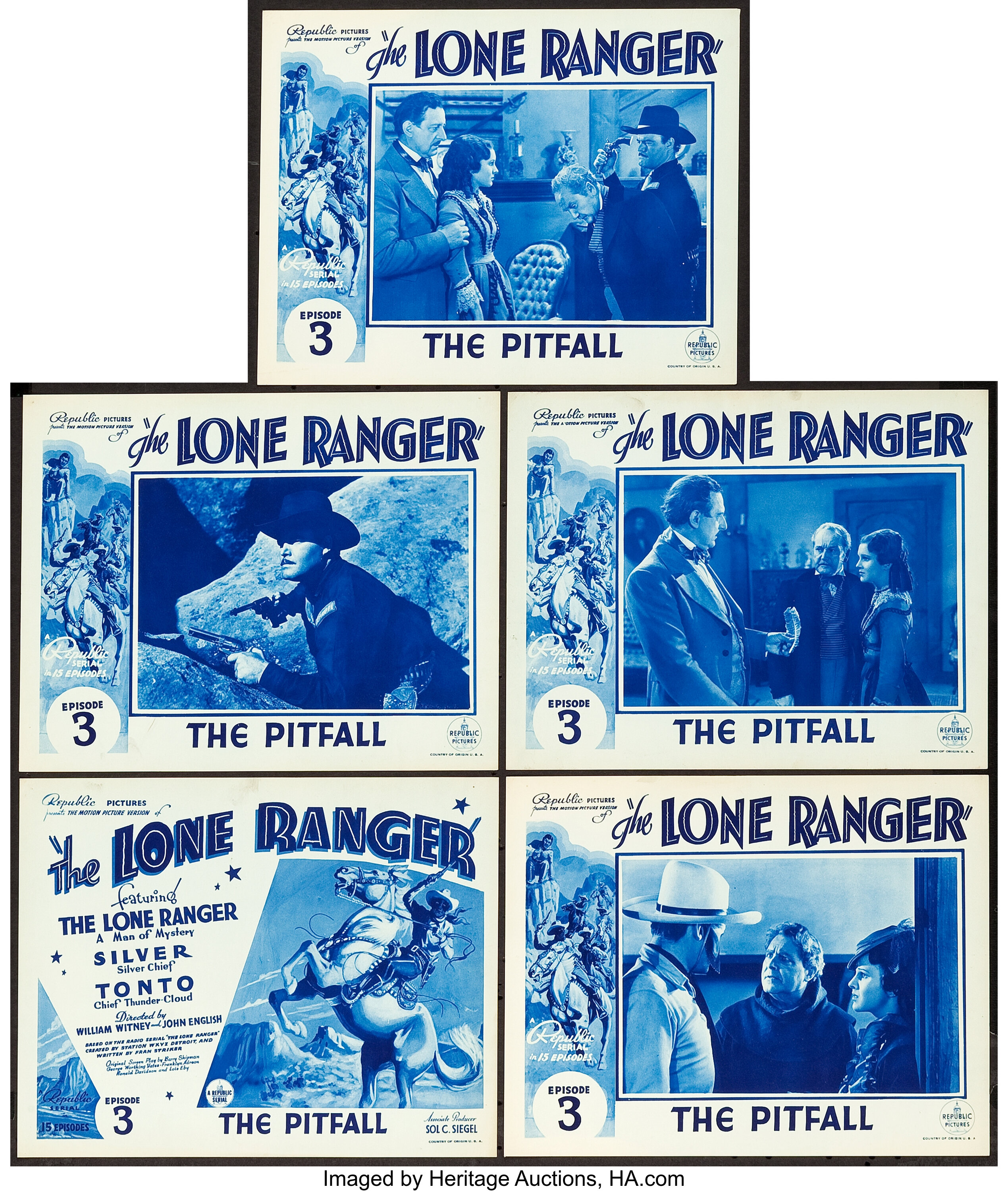 The Lone Ranger Republic 1938 Title Lobby Card And Lobby Cards Lot 2 Heritage Auctions