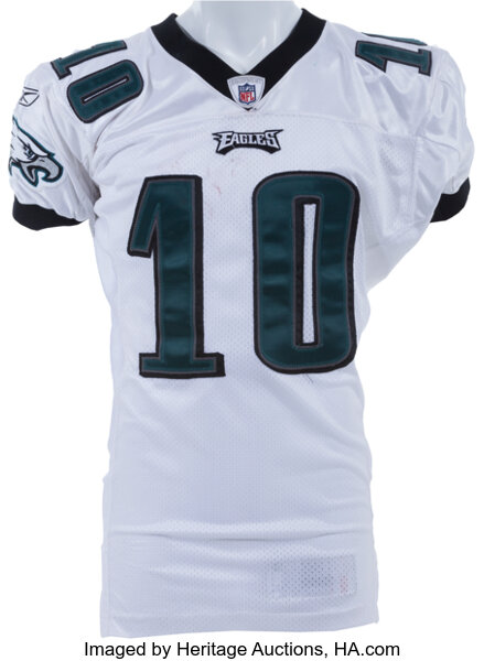 2010 DeSean Jackson Game Worn, Unwashed Philadelphia Eagles Jersey, Lot  #82410