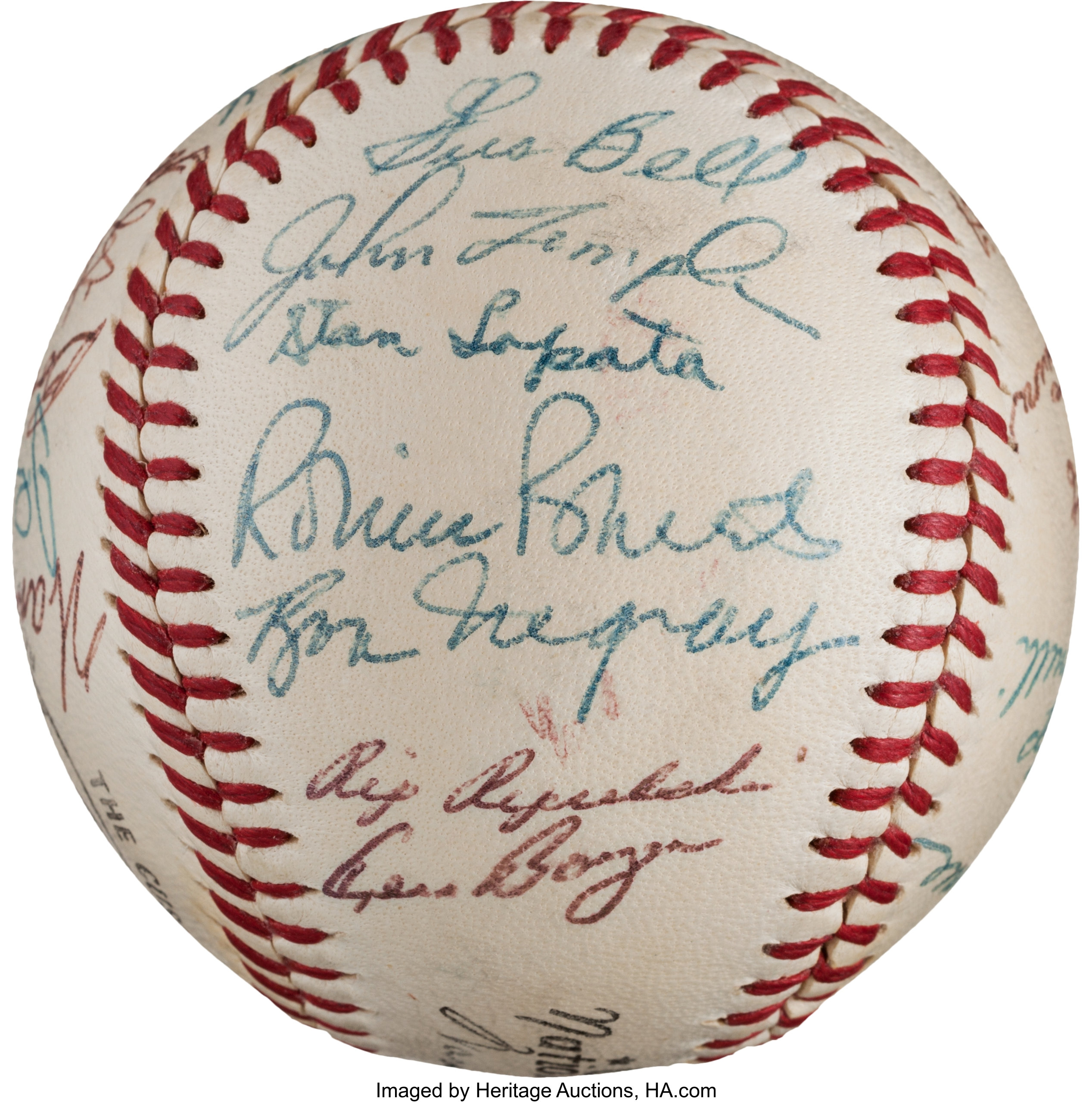 1956 National League All-Star Team Signed Baseball from The Stan