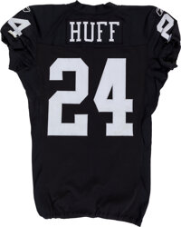 2009 Michael Huff Game Worn, Unwashed Oakland Raiders Jersey - NFL, Lot  #83399