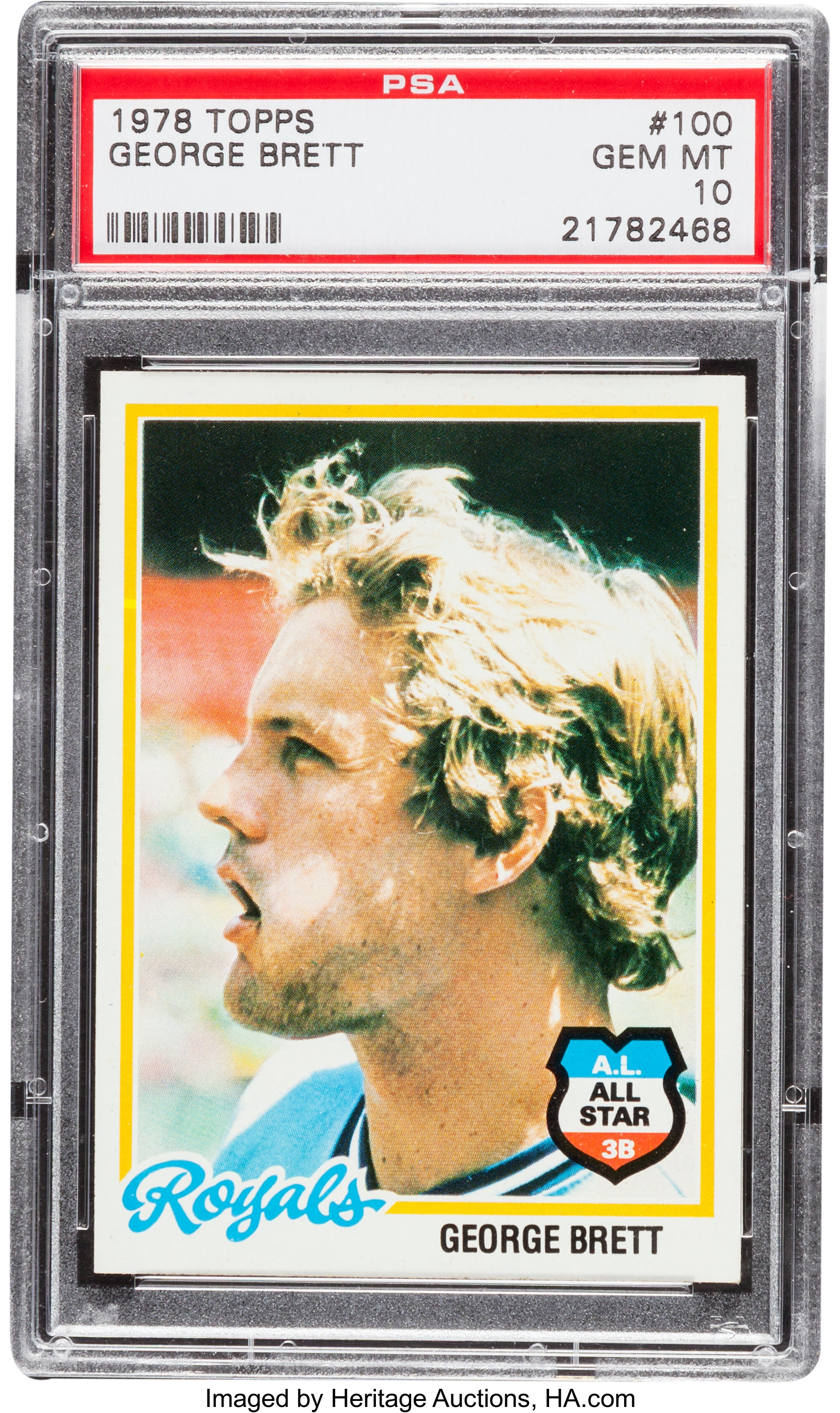 1975 Topps #228 George Brett Rookie Card - PSA GEM MT 10 on Goldin Auctions