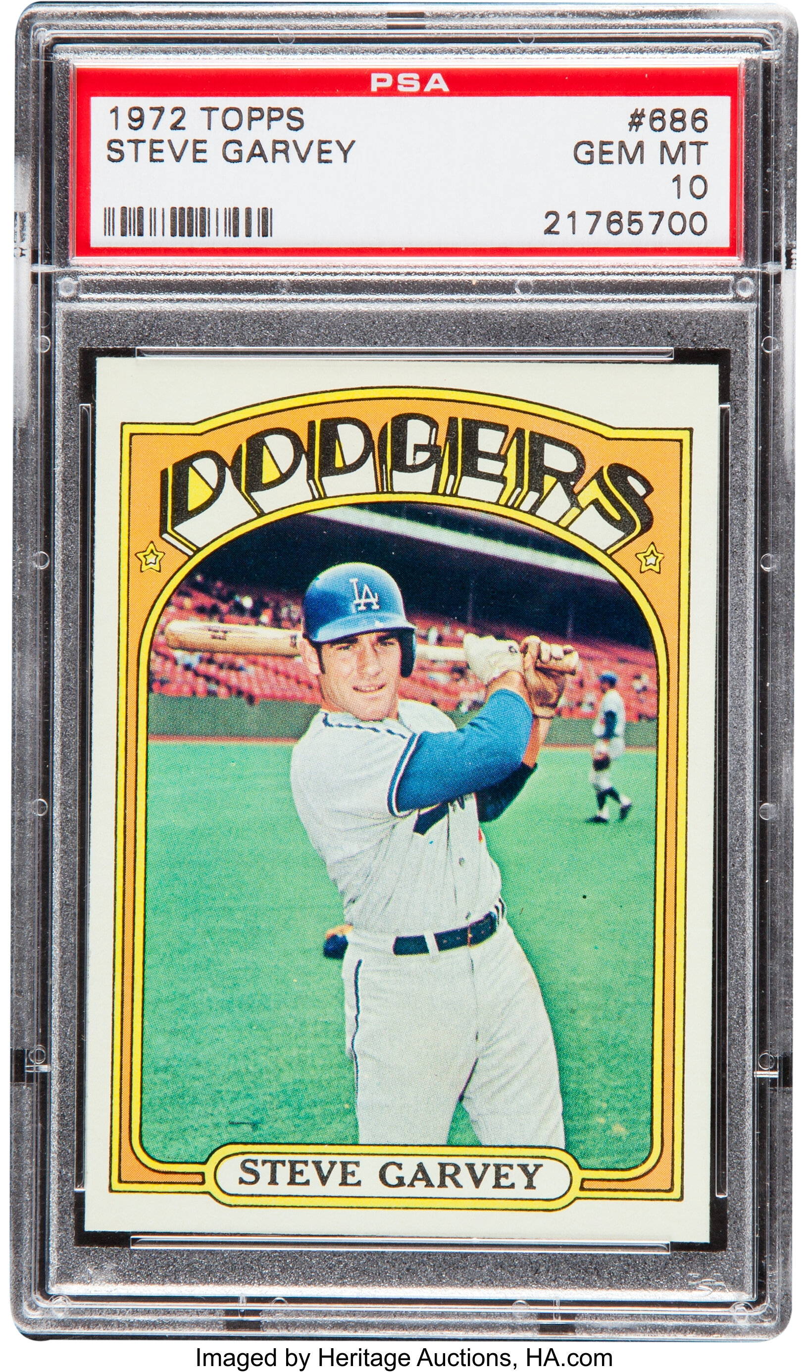 Heritage Auctions Sports on X: Huge number last night for this 1972 Topps Steve  Garvey, the pop nine PSA 10 sold for $30,000!  / X