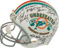 Lot Detail - 1972 MIAMI DOLPHINS PERFECT SEASON TEAM SIGNED HELMET  (11/272)