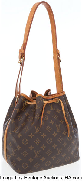 At Auction: Louis Vuitton, LOUIS VUITTON NOE MONOGRAMMED SHOULDER BAG