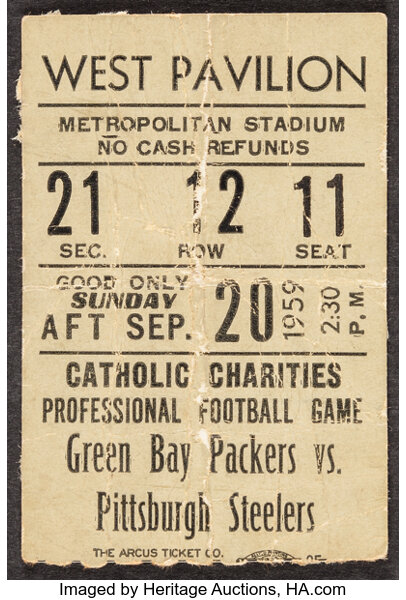 FILE - In this Oct. 11, 1959, file photo, Green Bay Packers