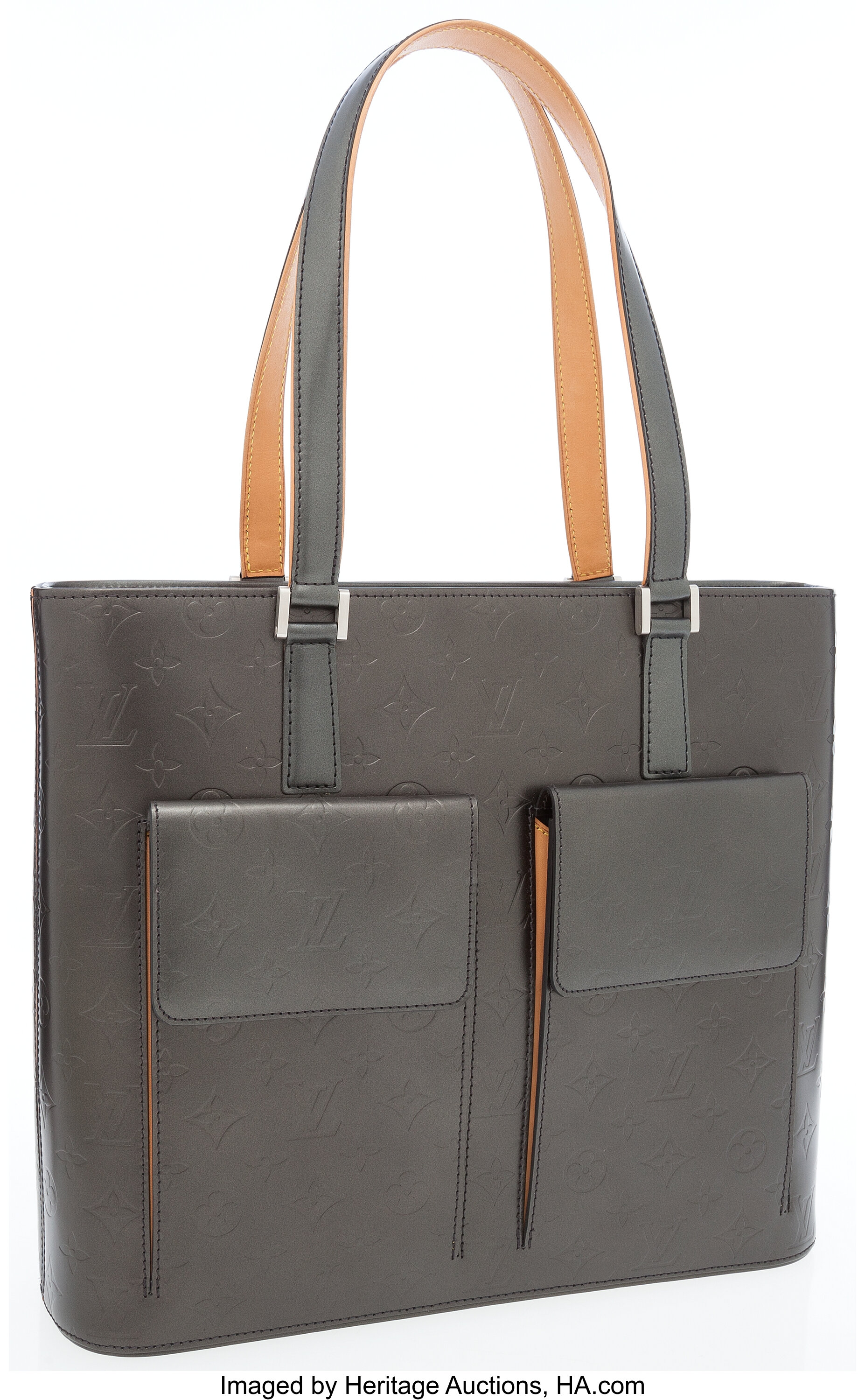 Louis Vuitton Dark Grey Monogram Vernis Mat Wilwood Tote Bag