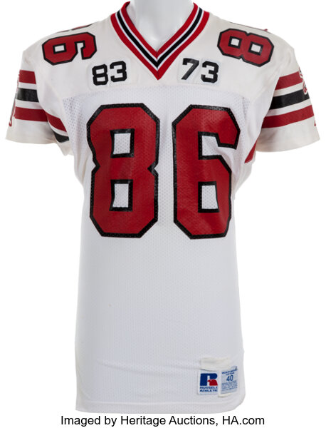 1987-90 Mike Kenn Game Worn Atlanta Falcons Jersey.  Football, Lot  #83389