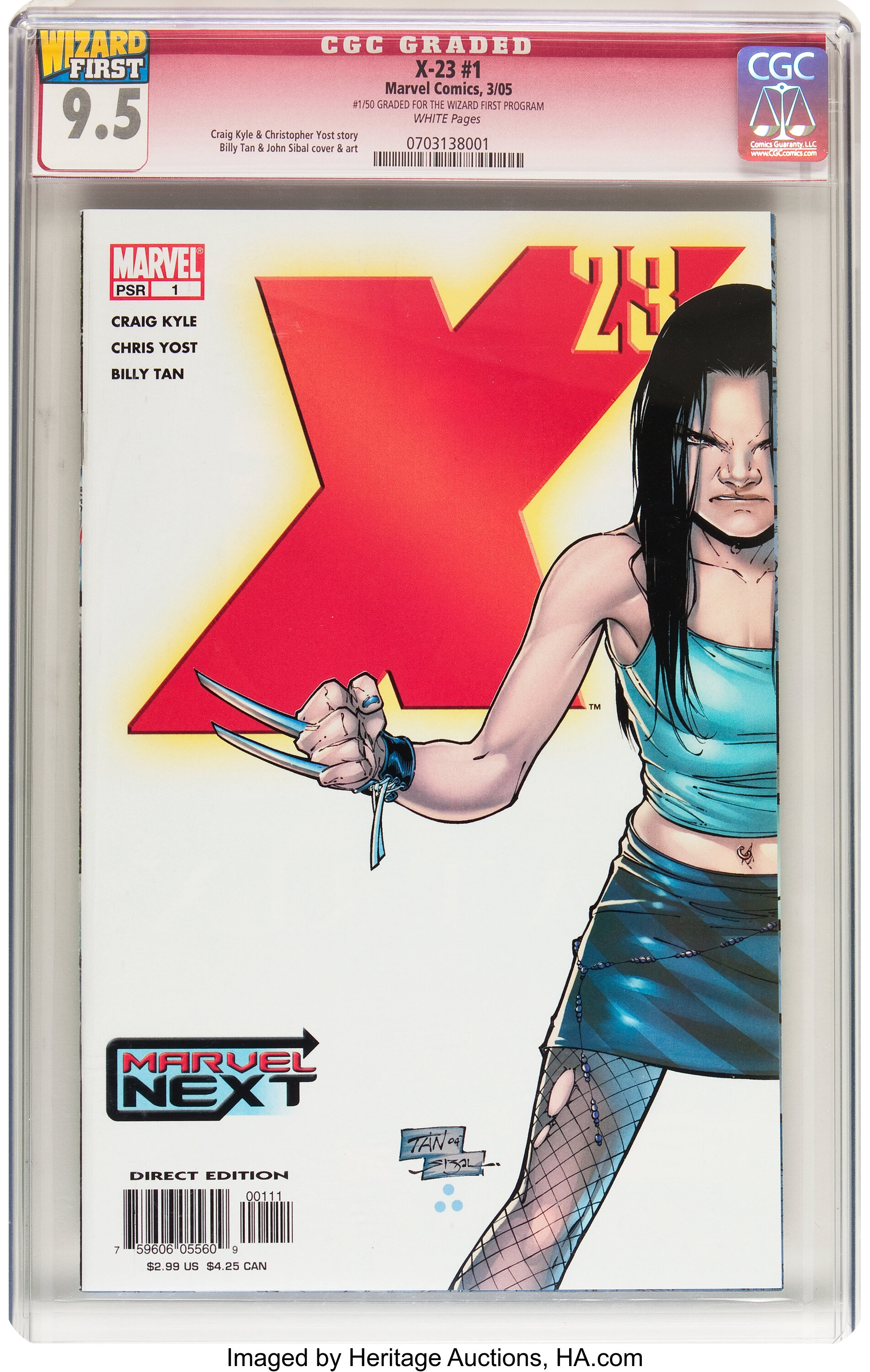 X-23 #1 (Marvel, 2005) CGC Wizard First 9.5 White pages.... Modern | Lot  #12741 | Heritage Auctions