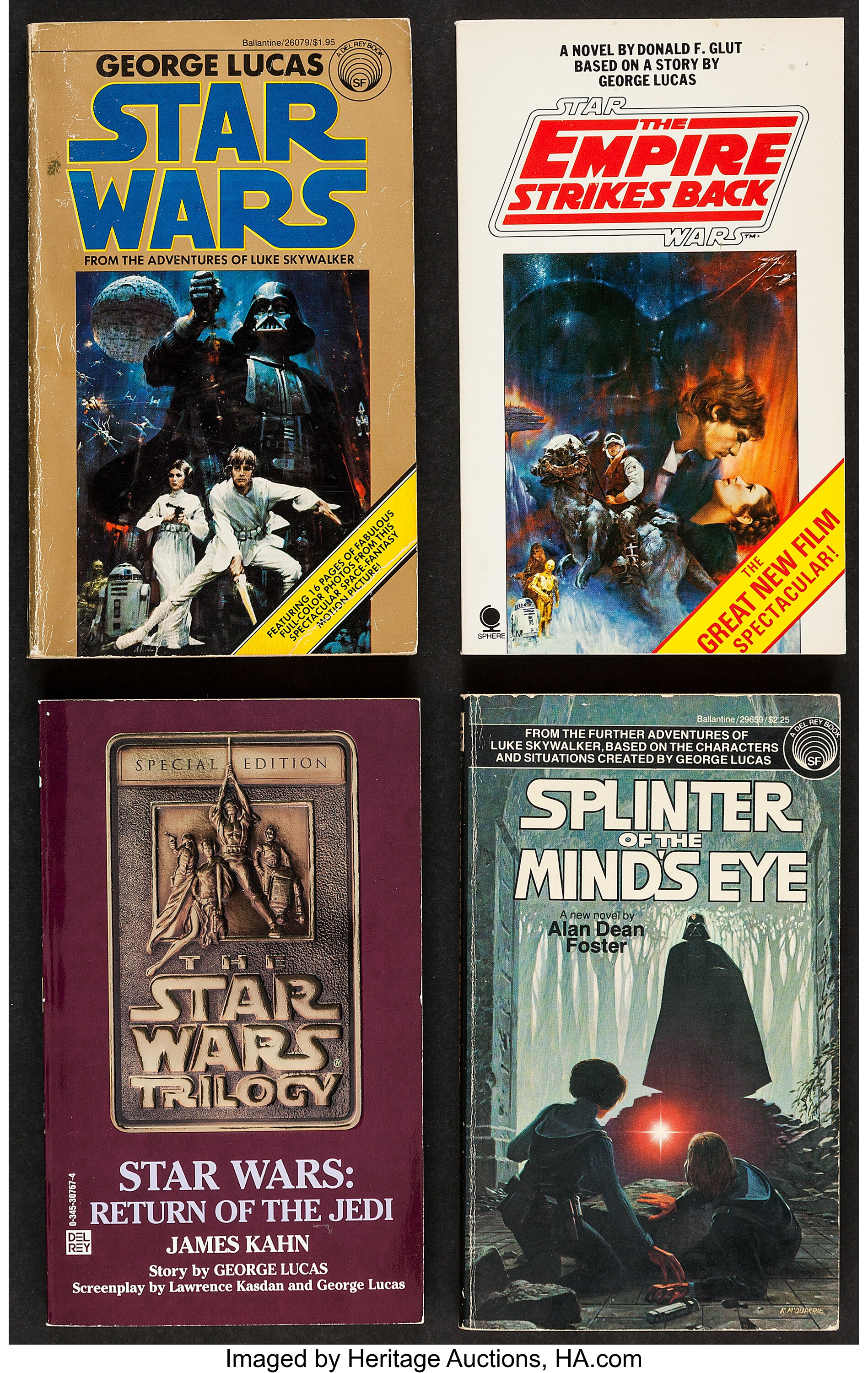 Star Wars Del-Rey Paperback book Vintage 70s 80s Lot of 3 Han Solo