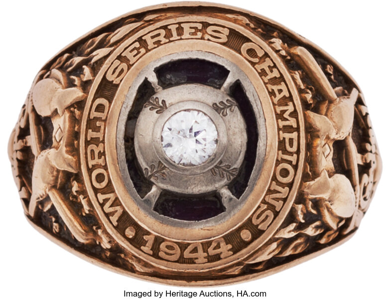 Lot Detail - St. Louis Cardinals 1944 World Series Ring