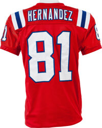 2011 Aaron Hernandez Game Worn, Signed New England Patriots