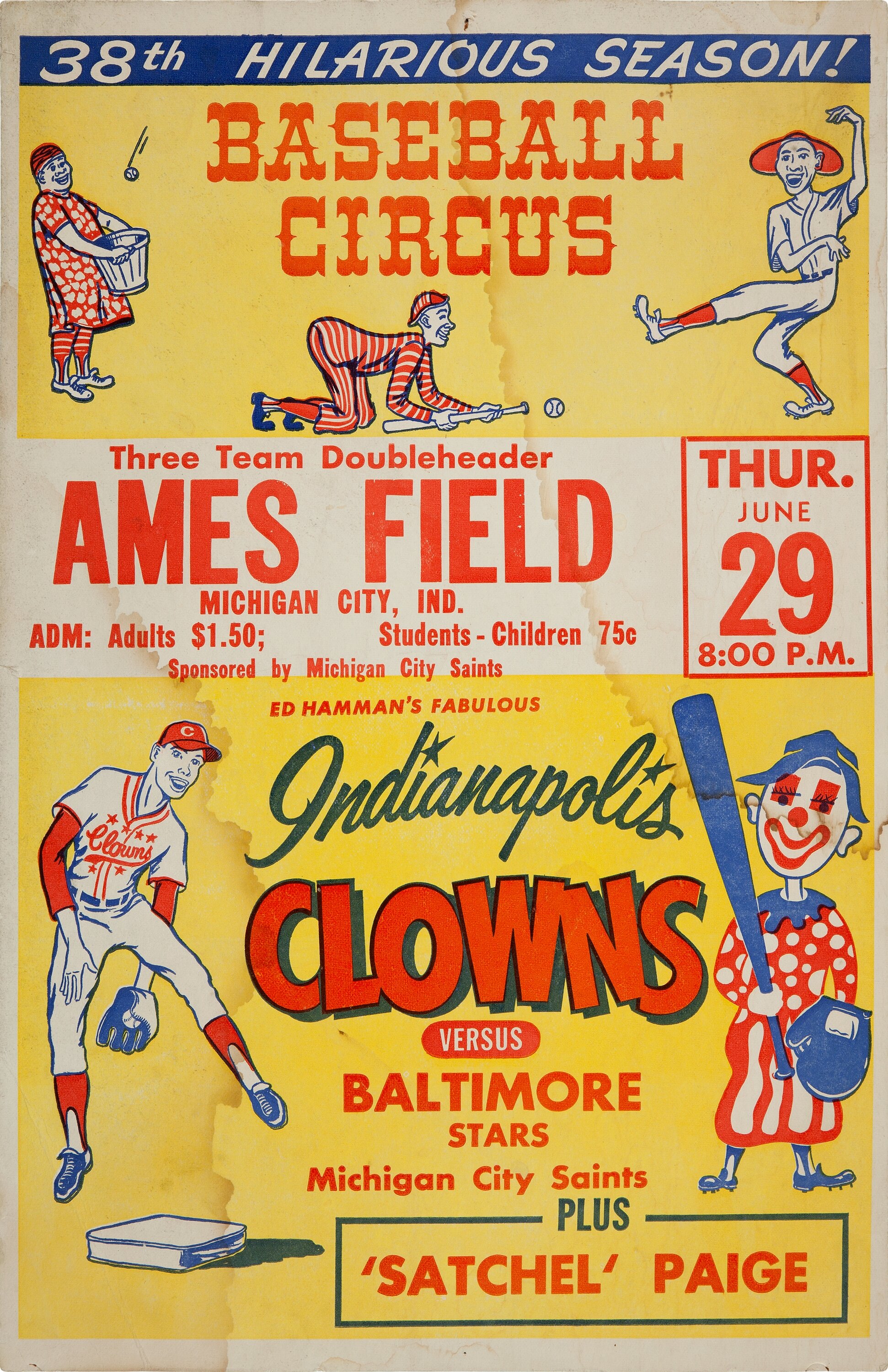 Sports Memorabilia  Negro American League Broadside 1947
