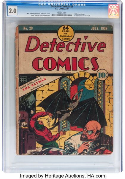 Goldin 1939 DC Detective Comics #27 Auction