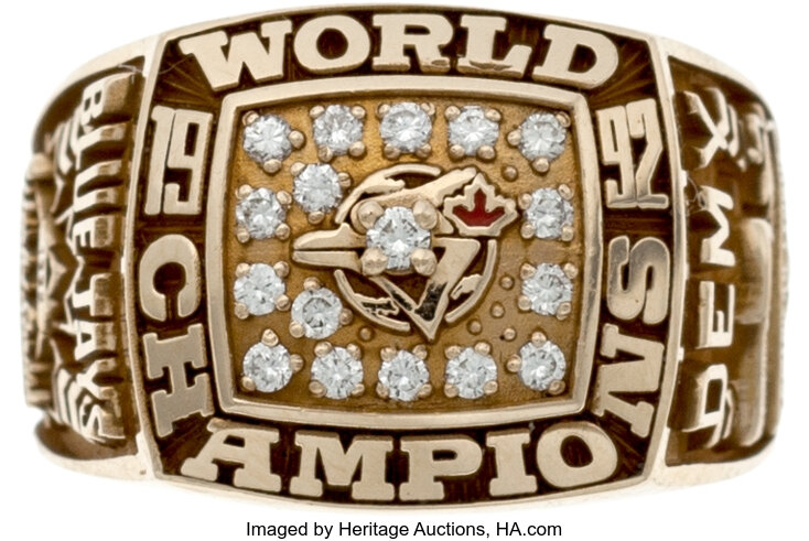 1992 Toronto Blue Jays World Series Championship Ring 