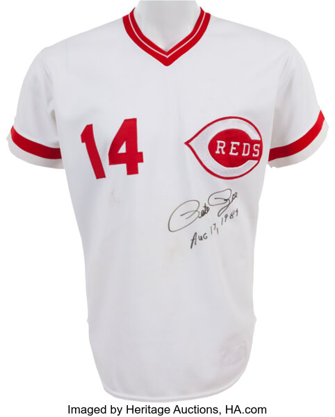 Lot Detail - 1984 Pete Rose Cincinnati Reds Game-Used