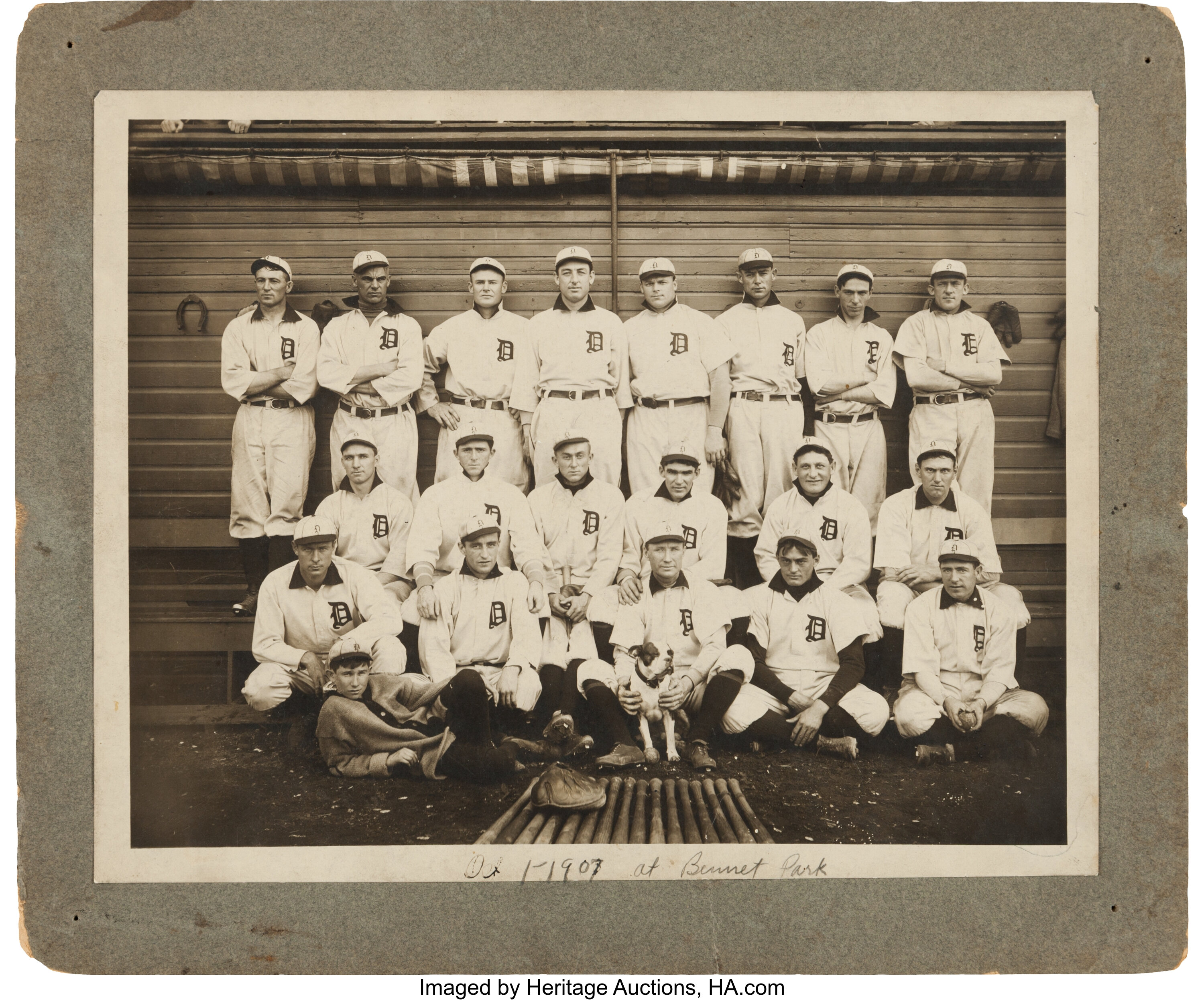 Lot Detail - Circa 1908 Detroit Tigers Team Photo with Ty Cobb