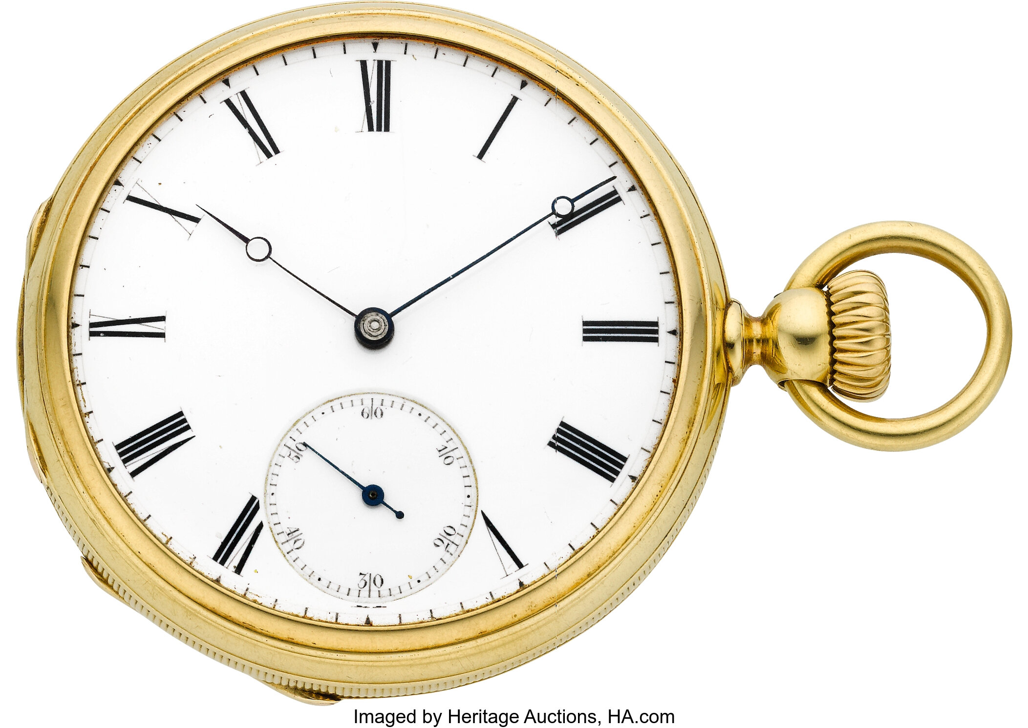 Patek Philippe Co. Early Keyless Gold Pocket Watch circa 1860