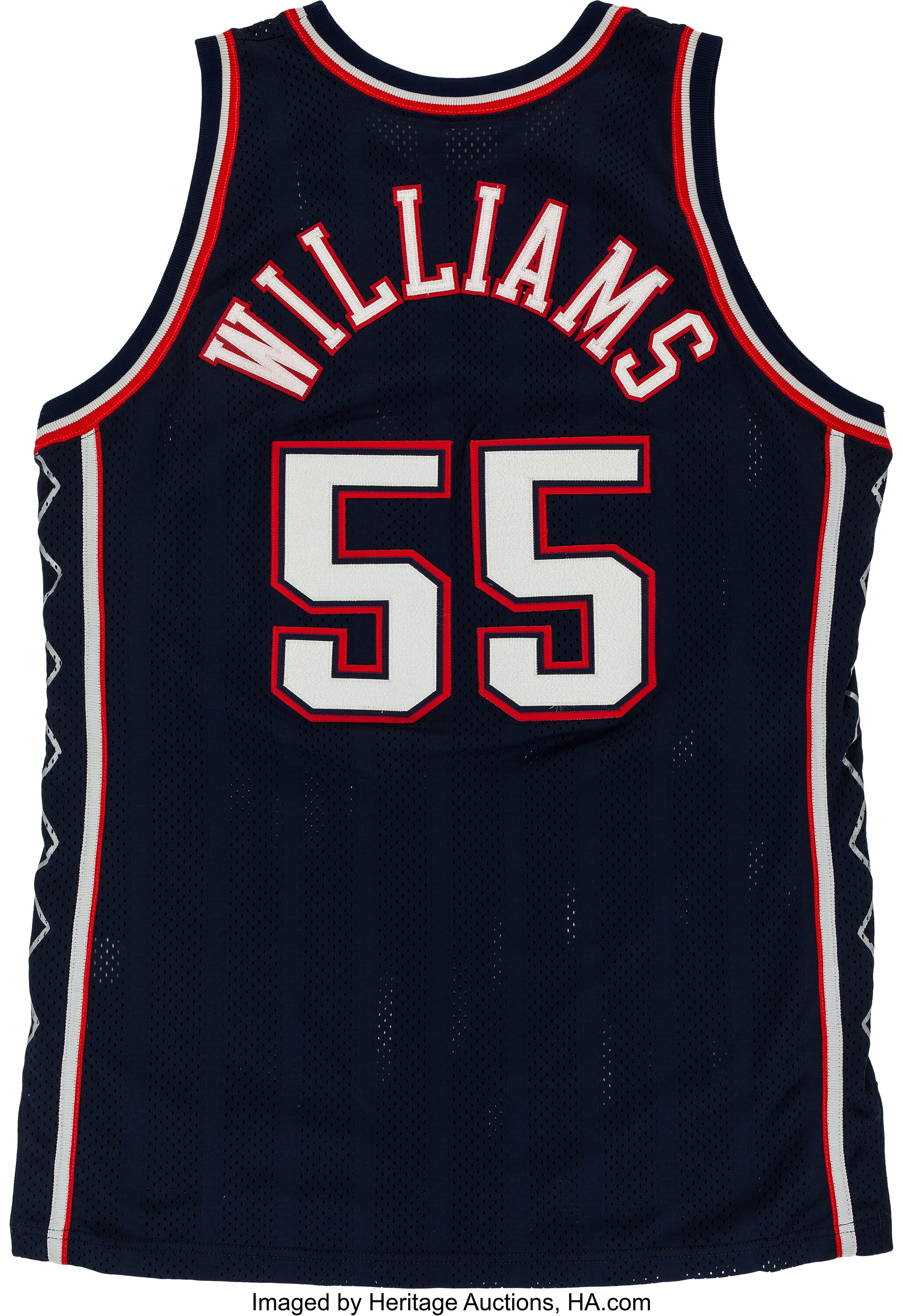 1997-98 Jayson Williams Game Worn New Jersey Nets Jersey.