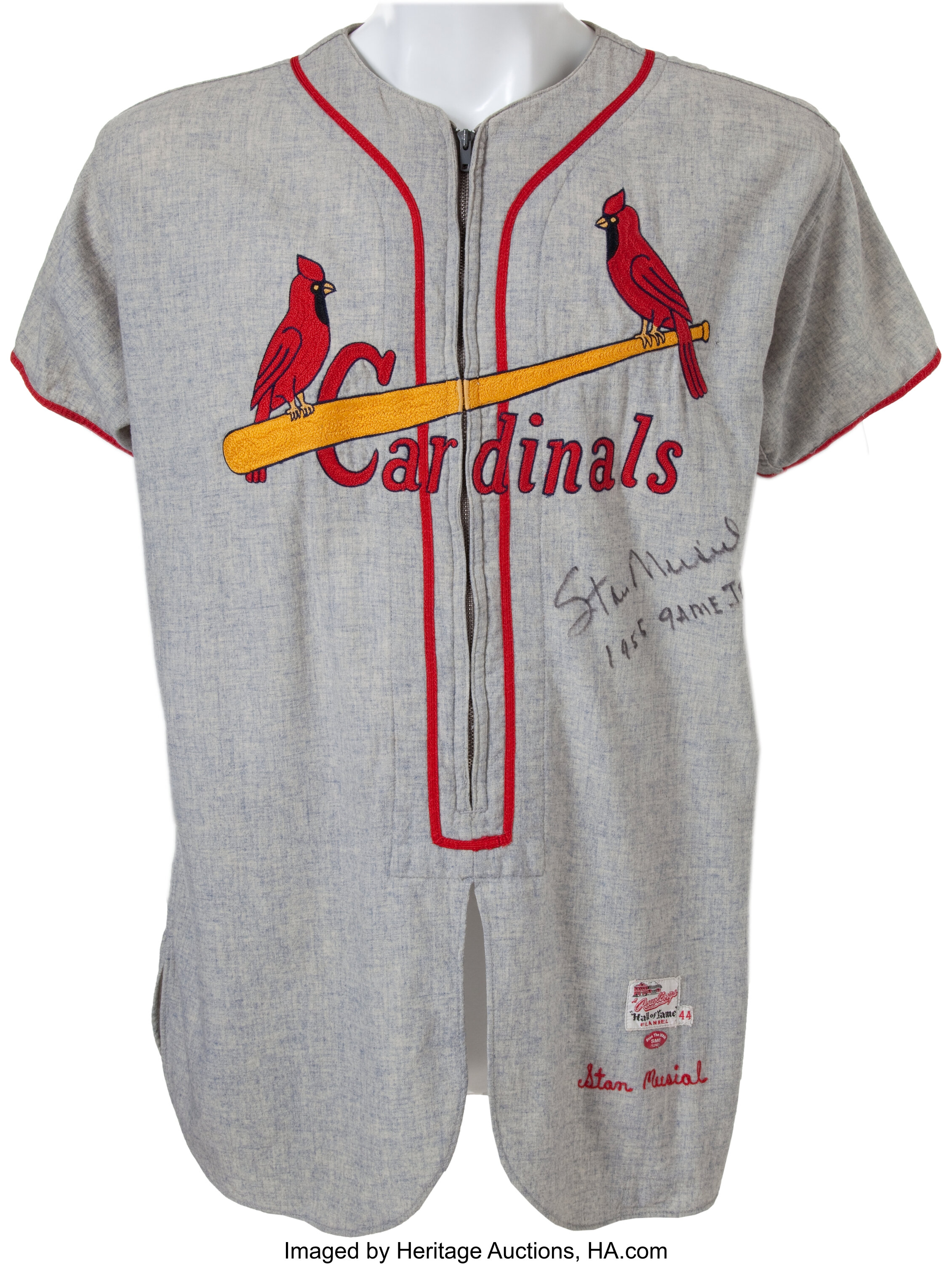 Sold at Auction: Stan Musial, Stan The Man Musial Signed St. Louis  Cardinals Jersey