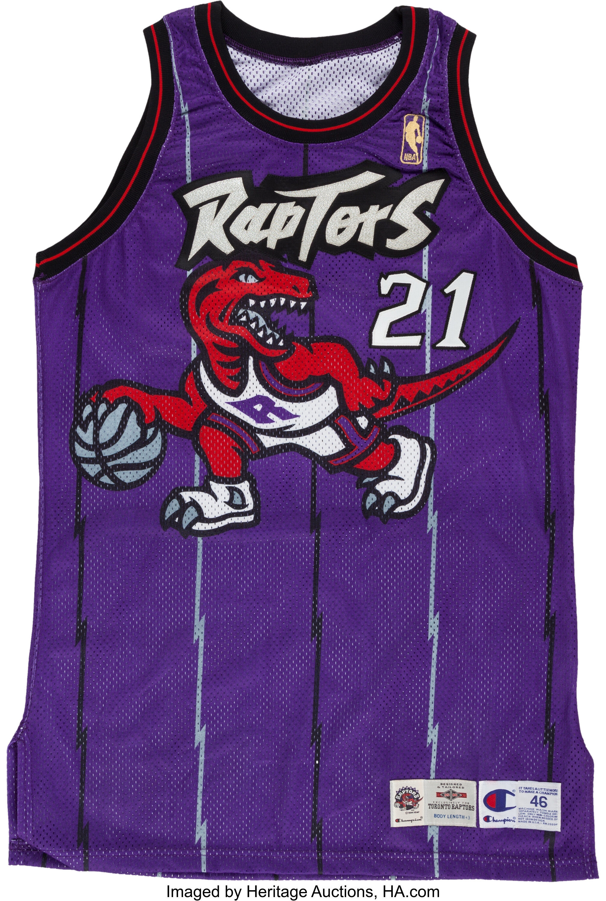 Nike, Shirts, Nwt Marcus Camby Toronto Raptors 2 Purple Dinosaur Swingman  Nba Jersey Xl