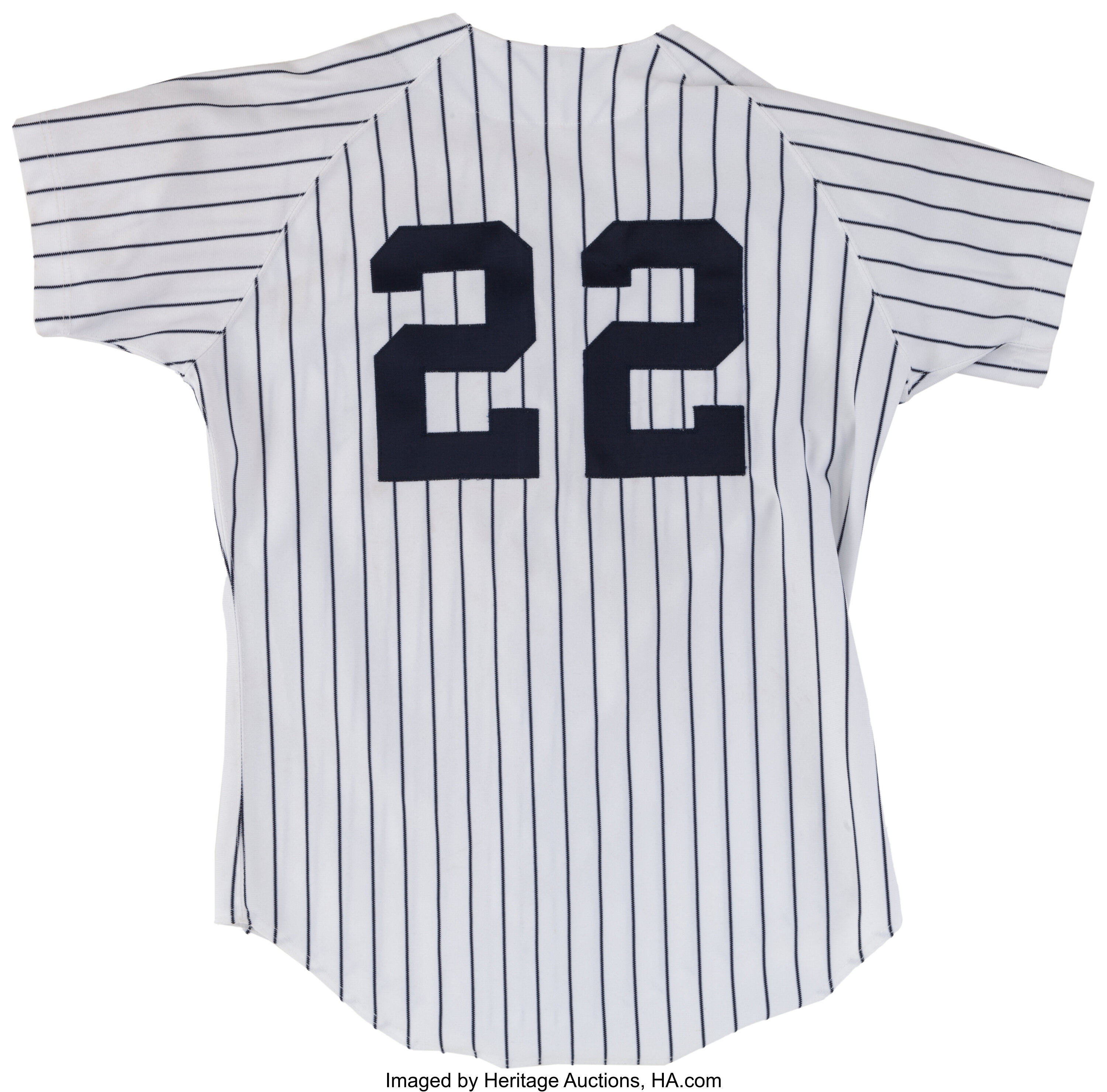 1994 Jimmy Key Game Worn New York Yankees Jersey. Baseball, Lot #41102