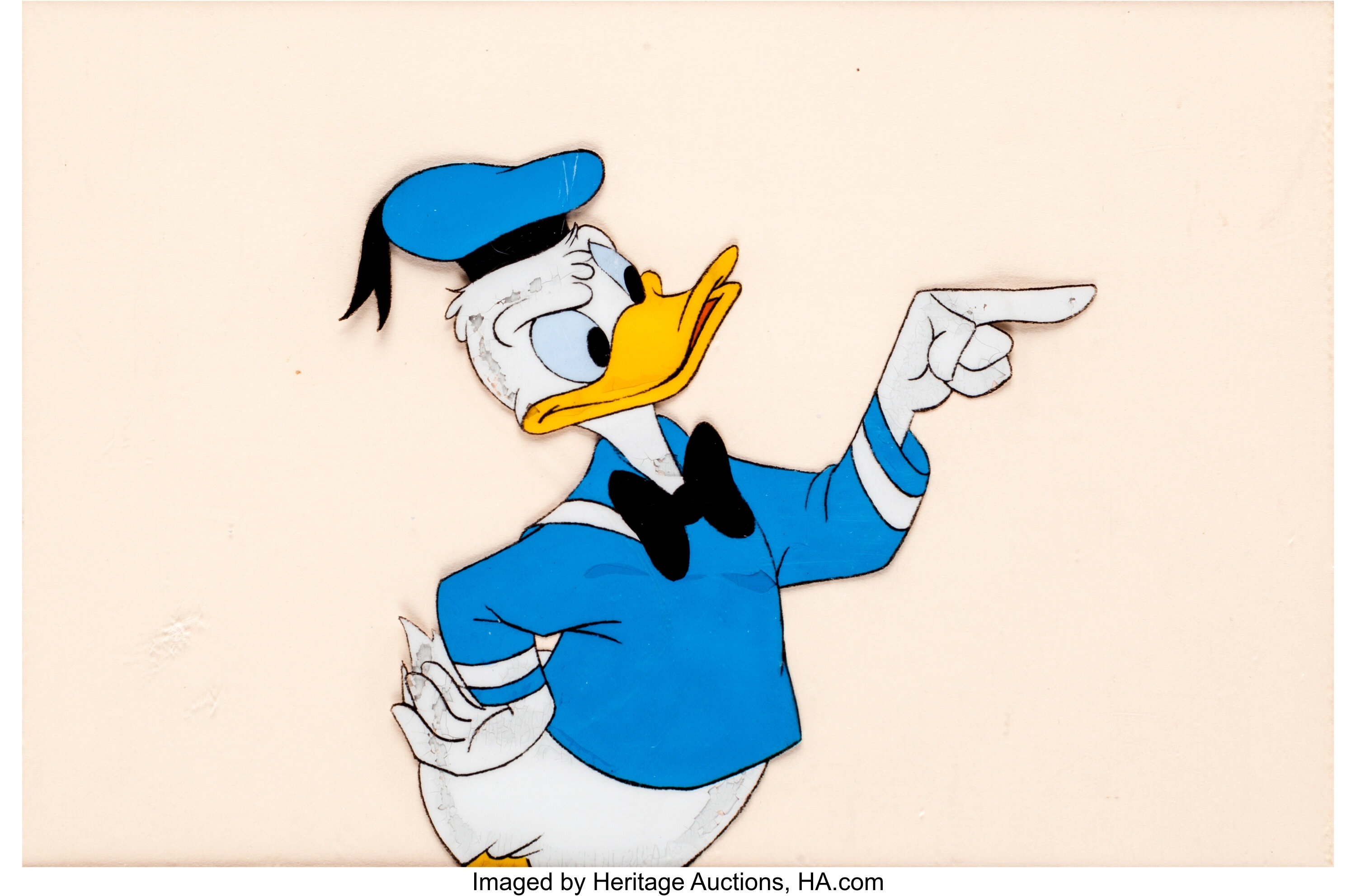 Wonderful World of Disney Donald Duck Production Cel (Walt