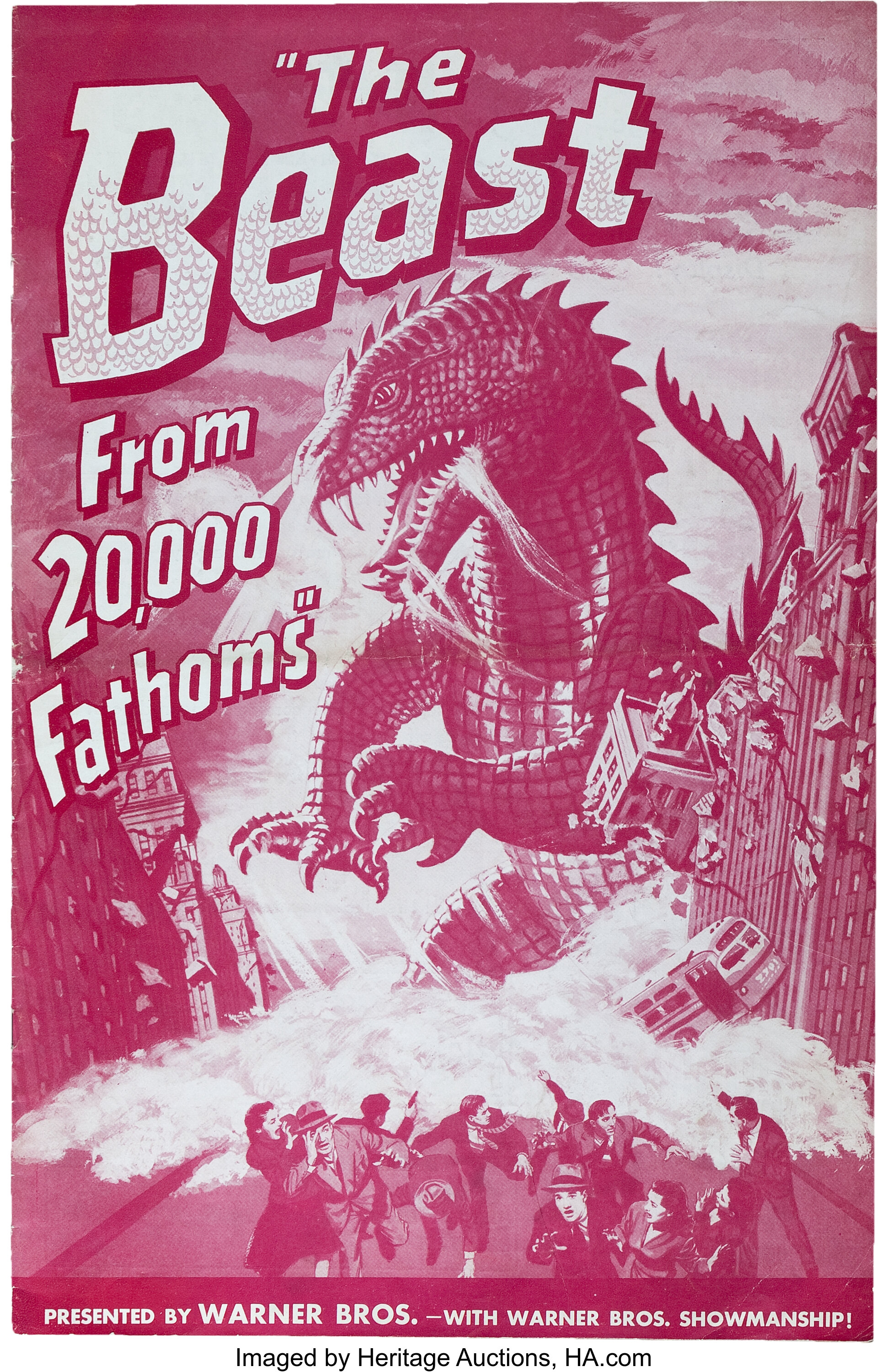 the beast from 20 000 fathoms poster