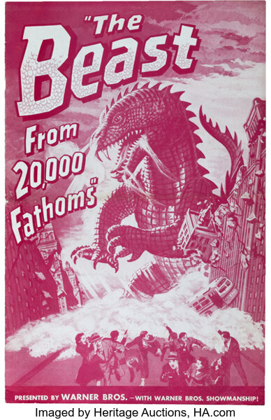 the beast from 20 000 fathoms poster