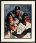 Jay Buhner, Alex Rodriguez, and Ken Griffey Jr. of the Seattle News  Photo - Getty Images