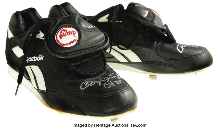 Early Roger Clemens Game Worn Black "Reebok" spikes | Lot #19657 | Heritage Auctions