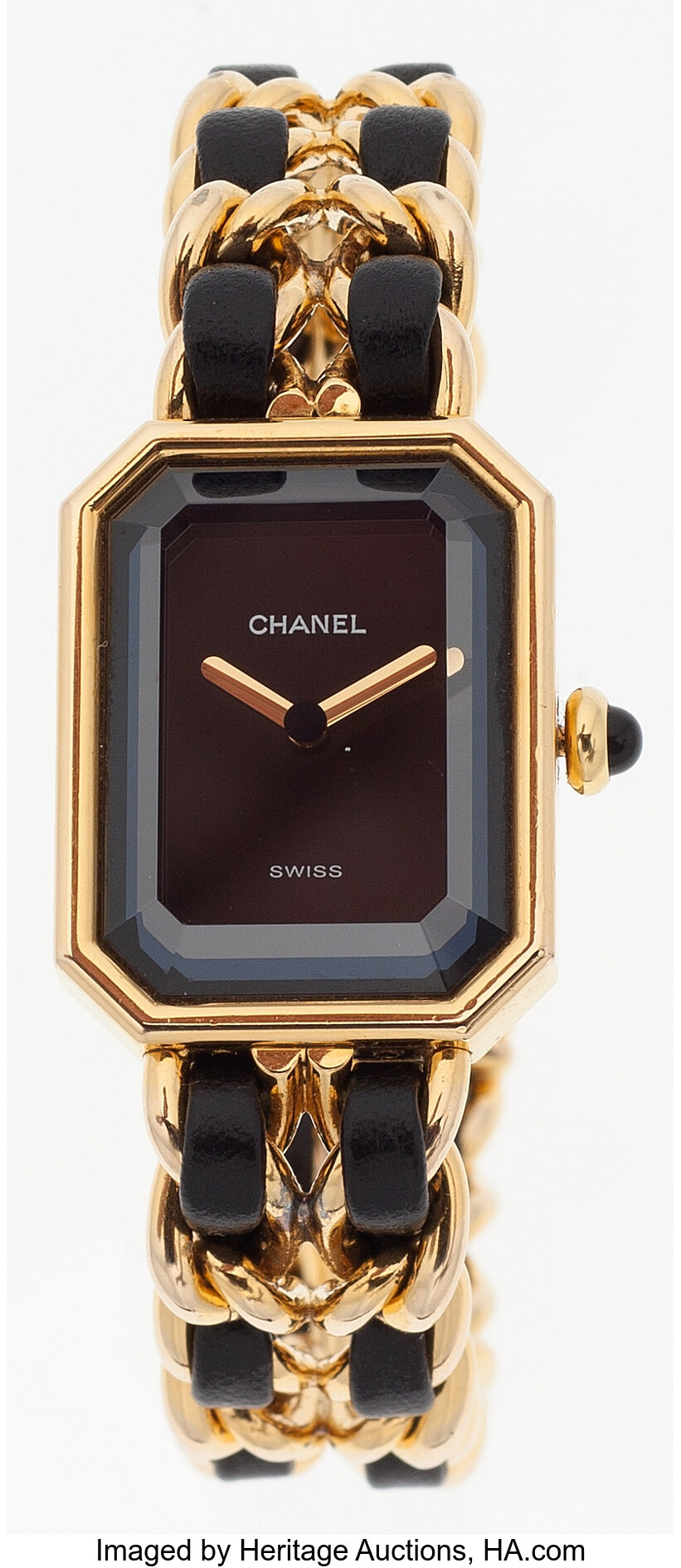 Chanel Premiere Ladies Watch with Classic Gold Chain and Leather | Lot  #77015 | Heritage Auctions