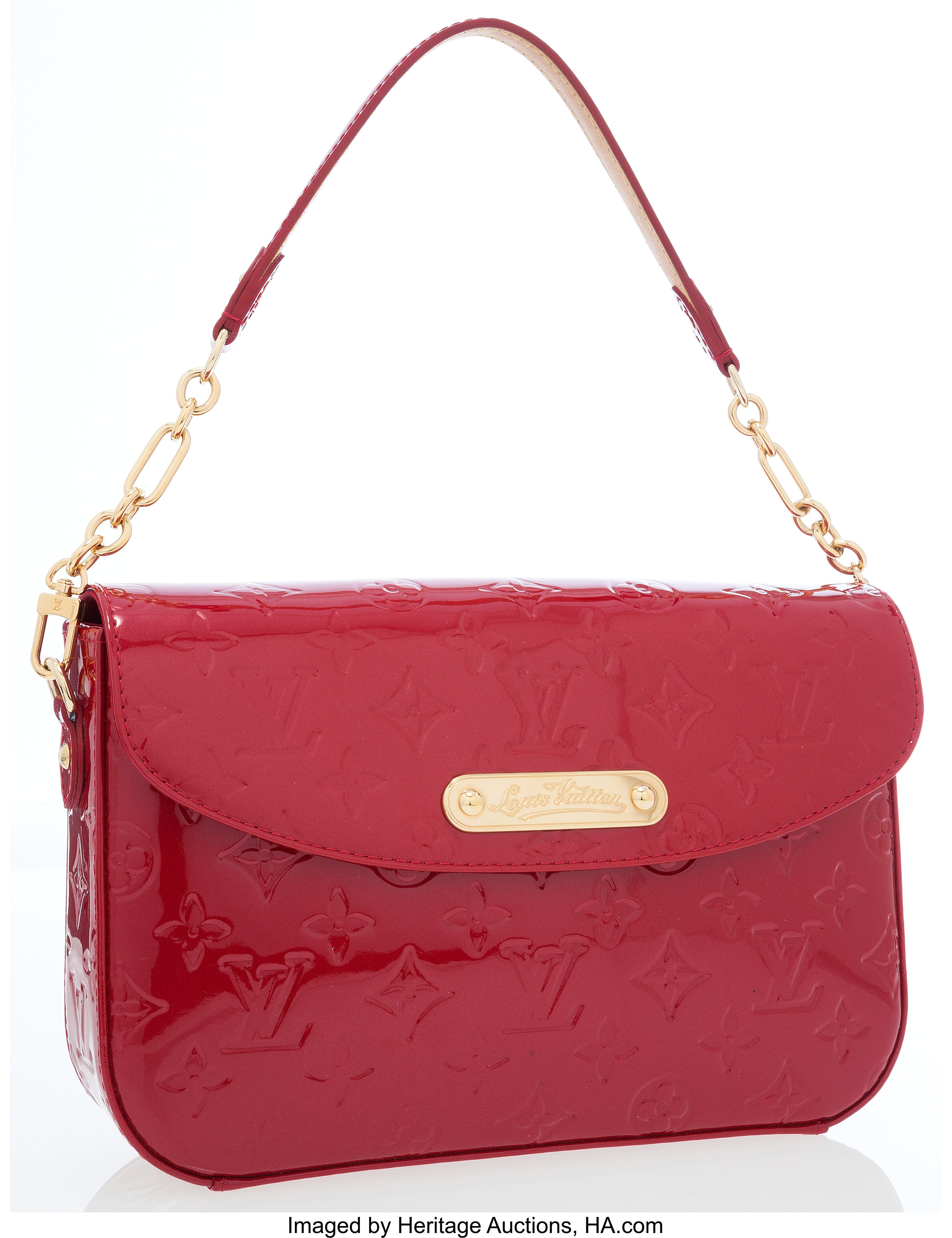 LV Cluny Shoulder Bag EPI Leather Used Excellent - Ruby Lane