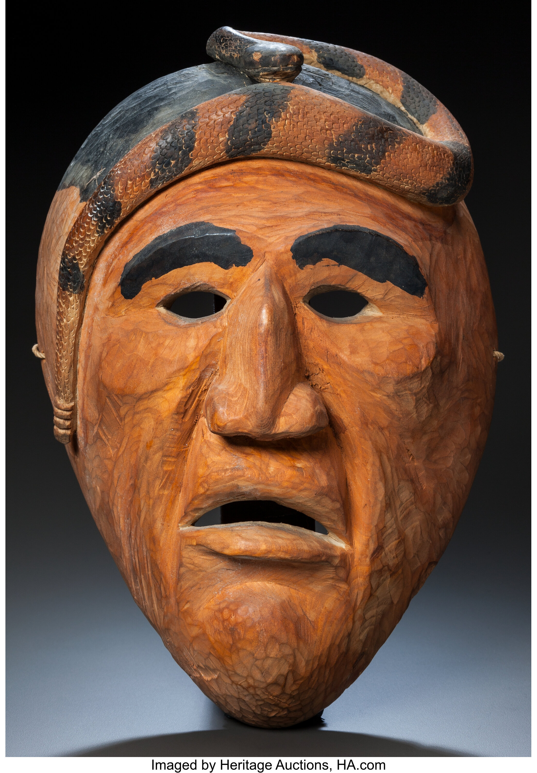 A Cherokee Booger Mask. C. 1930 Paintings 