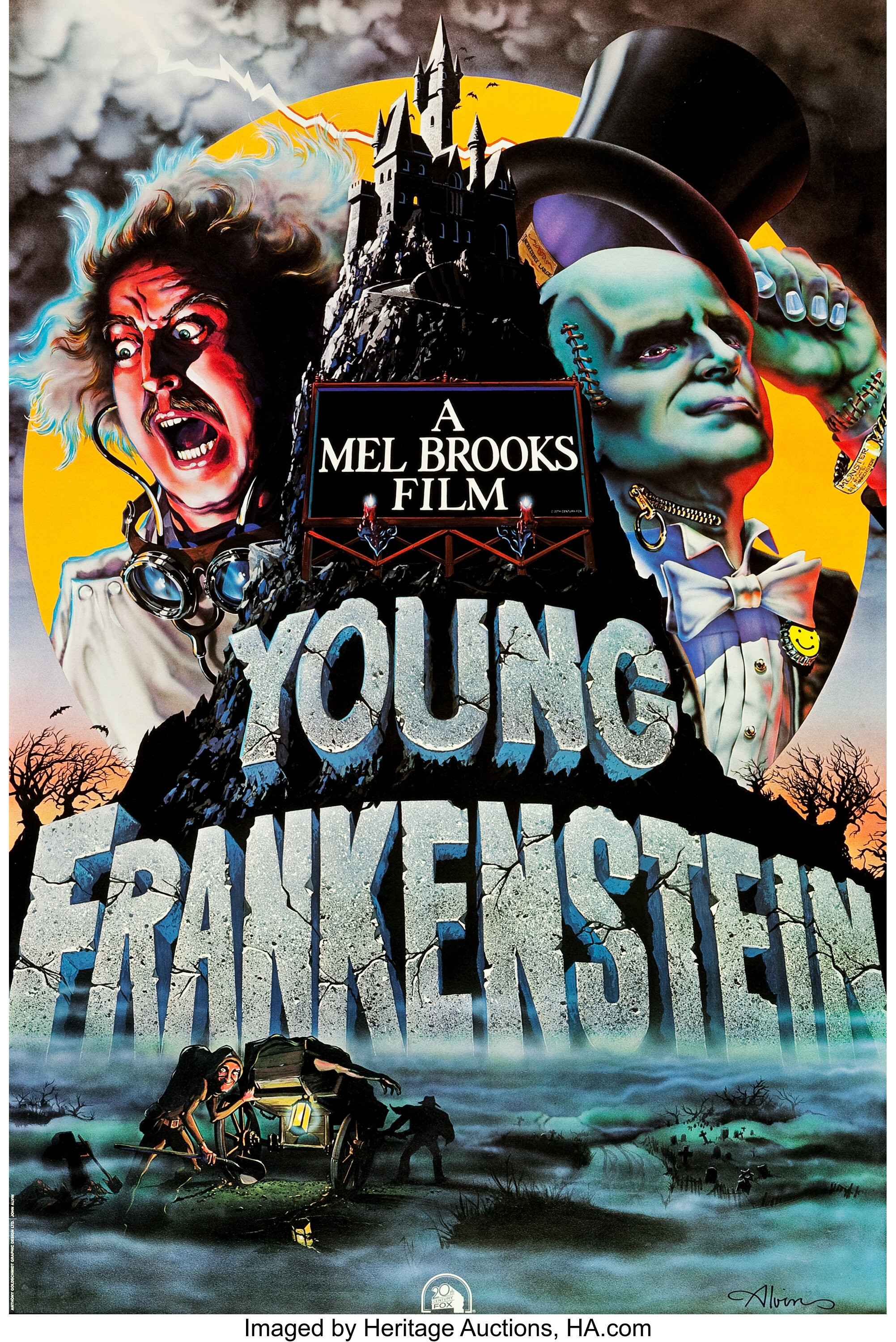 young frankenstein broadway poster