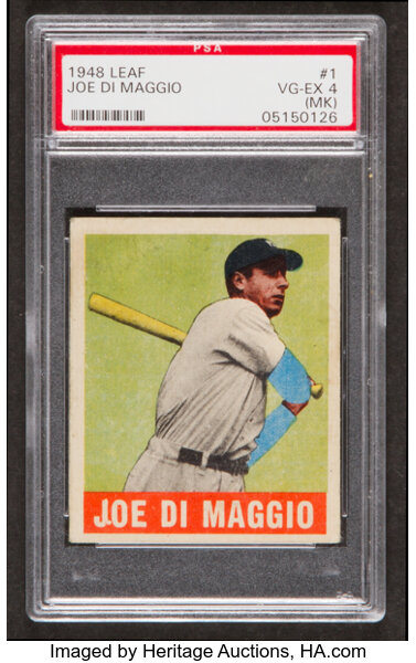 1948 Joe DiMaggio Leaf #1 PSA Graded 2.5 Baseball Card