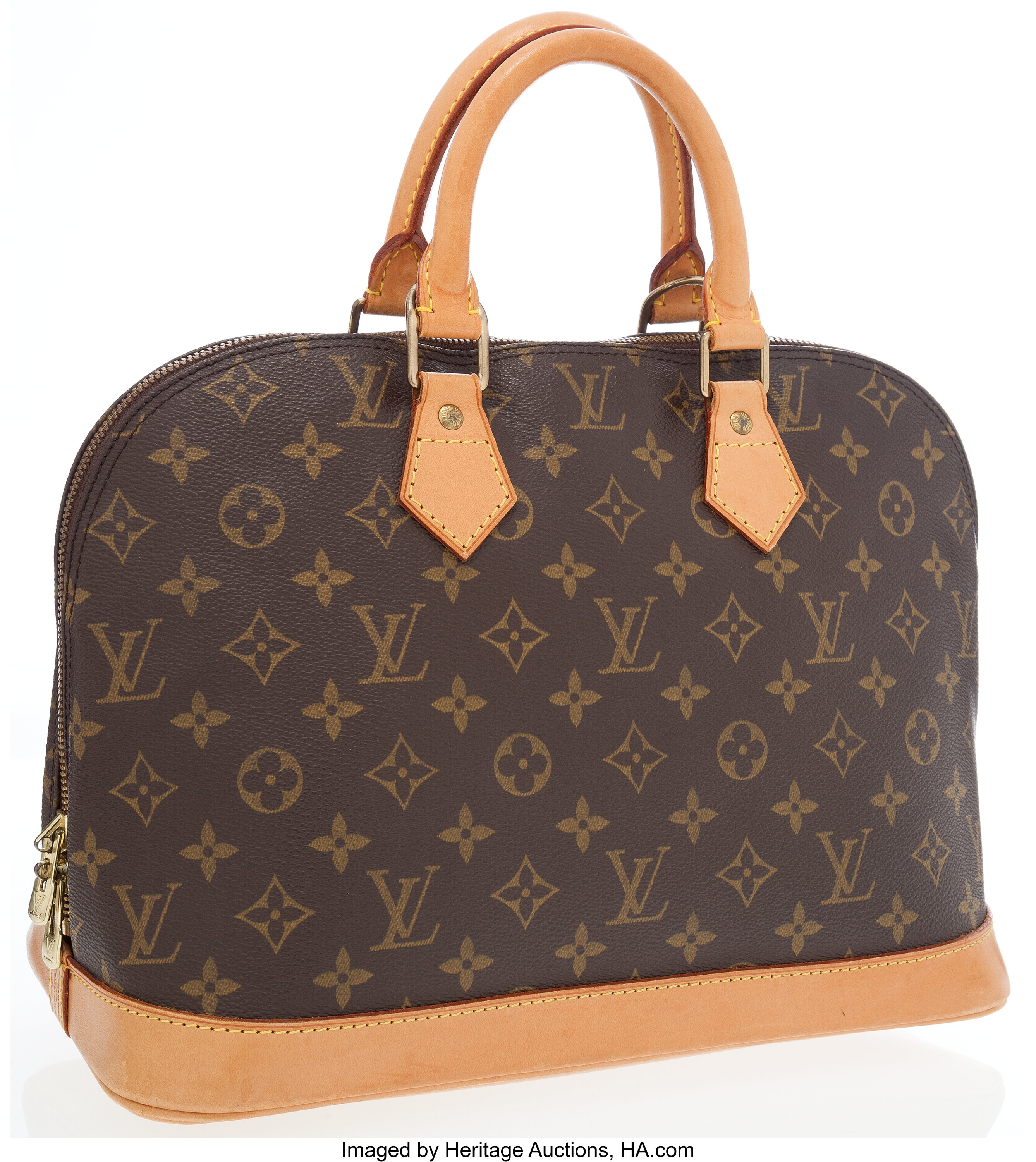 Sold at Auction: Louis Vuitton, Louis Vuitton Yellow Epi Leather Alma PM  Satchel