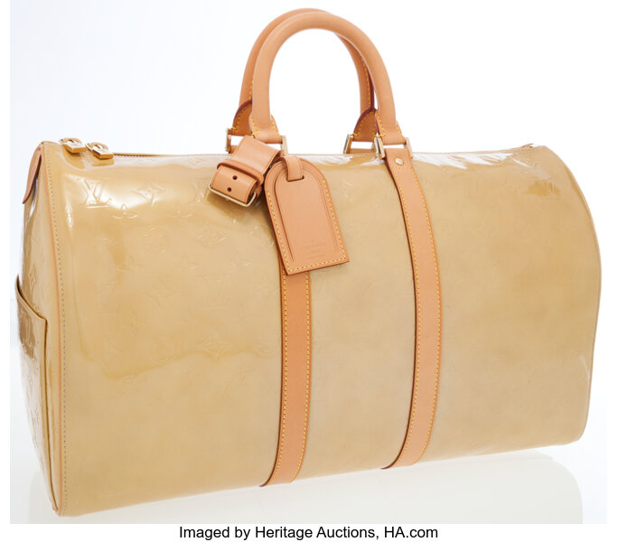 Auth LOUIS VUITTON Vernis Keepall Duffel Handbag tbd Louis Vuitton Bags  Travel Bags