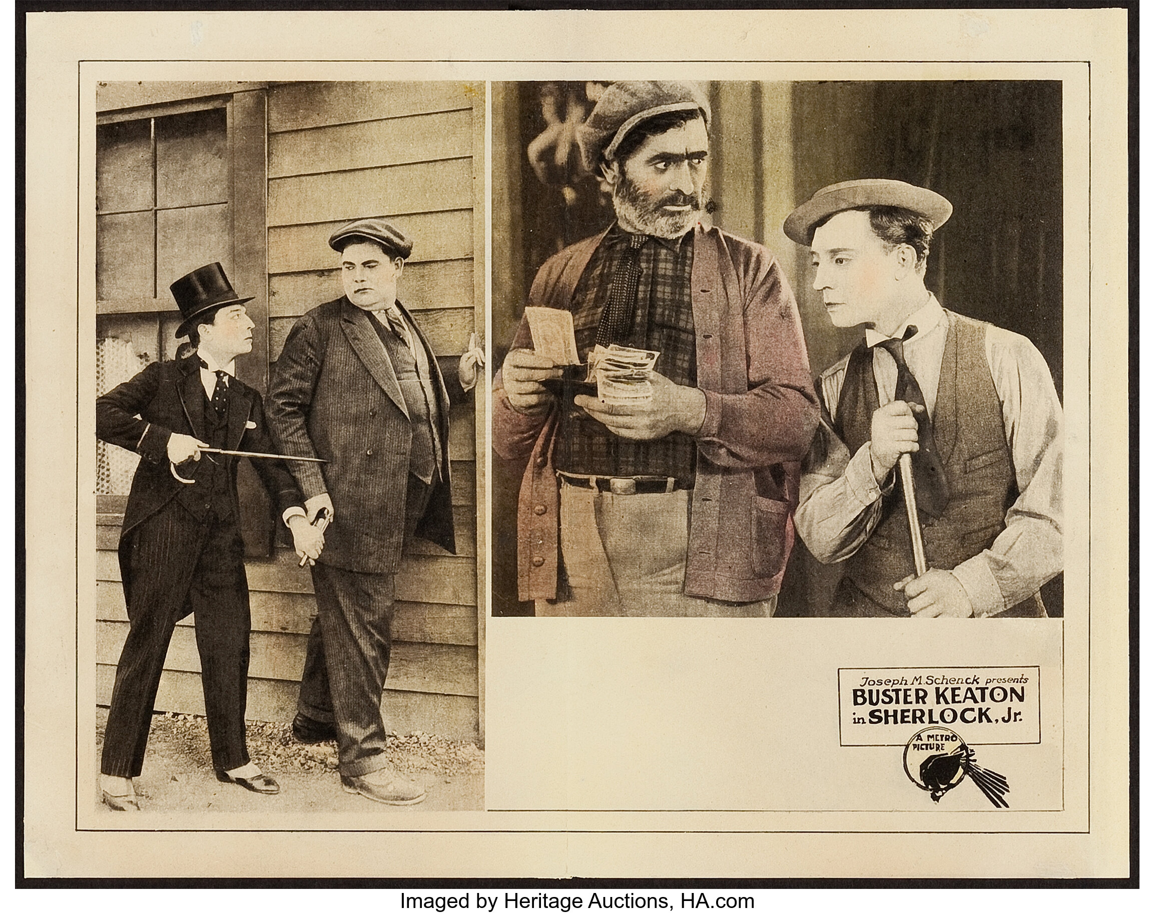 Sherlock Jr Metro Pictures 1924 Lobby Card 11 X 14 Lot 104 Heritage Auctions