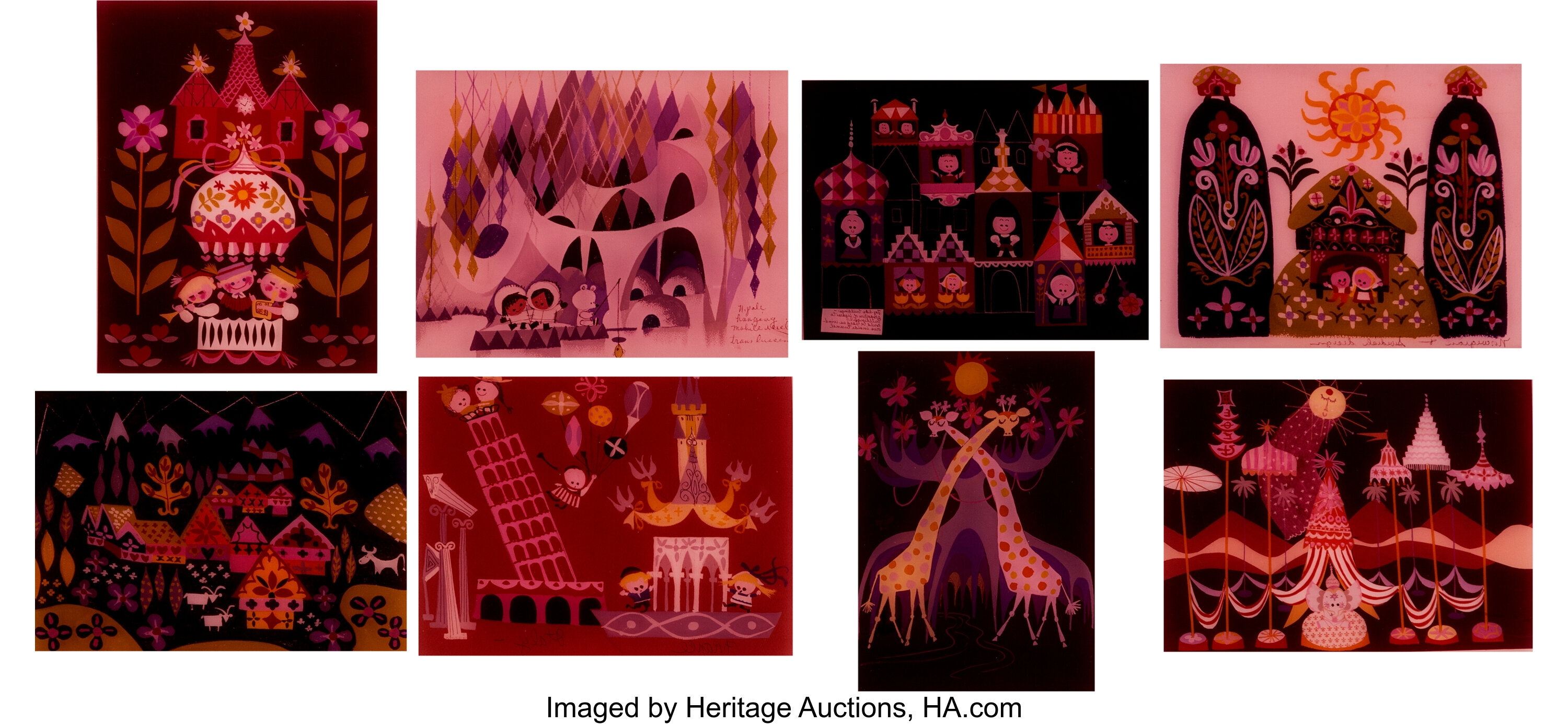 It S A Small World Mary Blair Disneyland Art Ektachrome Film Lot 962 Heritage Auctions