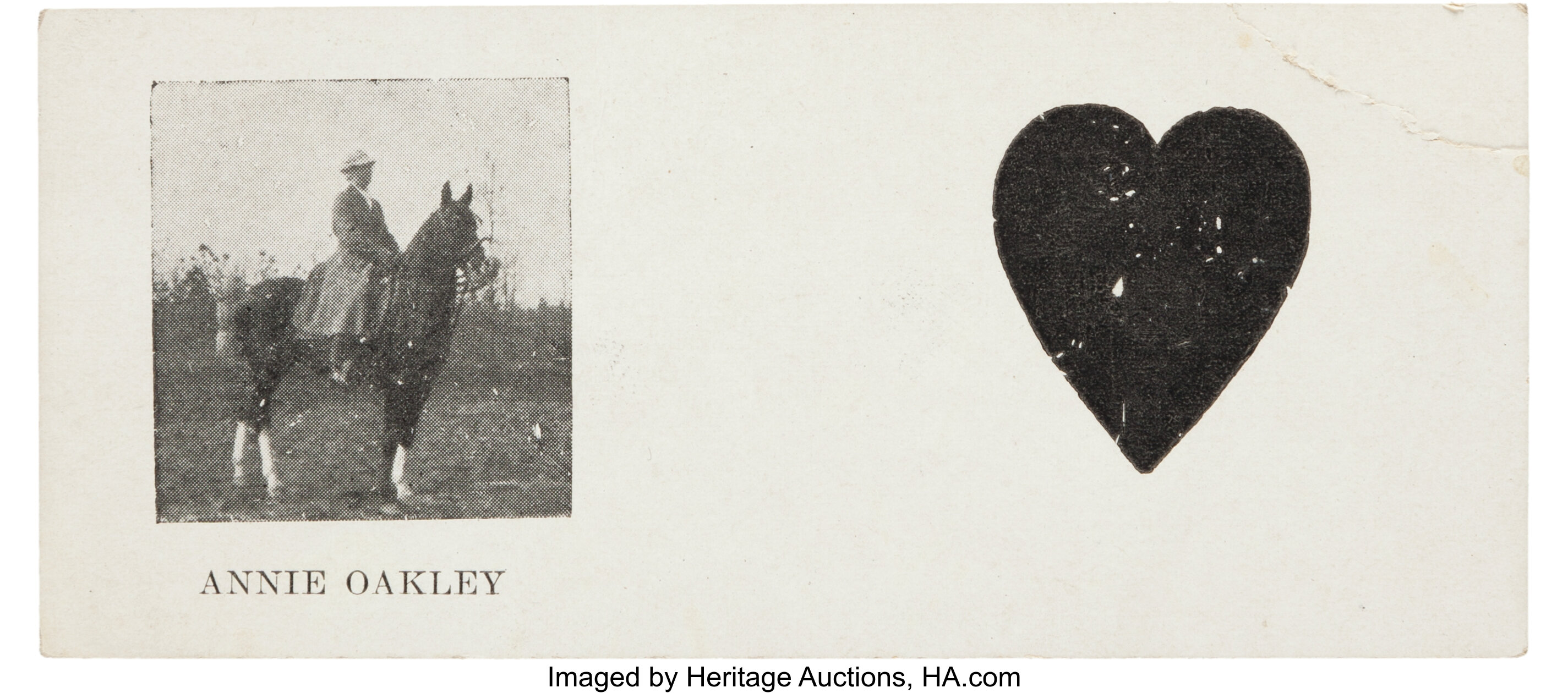 Annie Oakley: A Promotional Card. ... Miscellaneous Ephemera | Lot #44040 |  Heritage Auctions