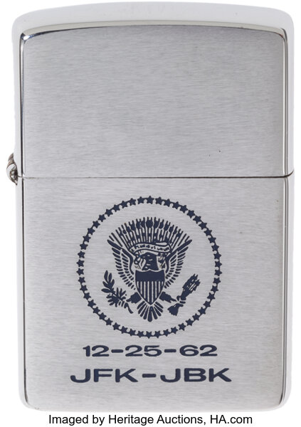 John F. Kennedy: Christmas Lighter Presidential Gift, 1962 