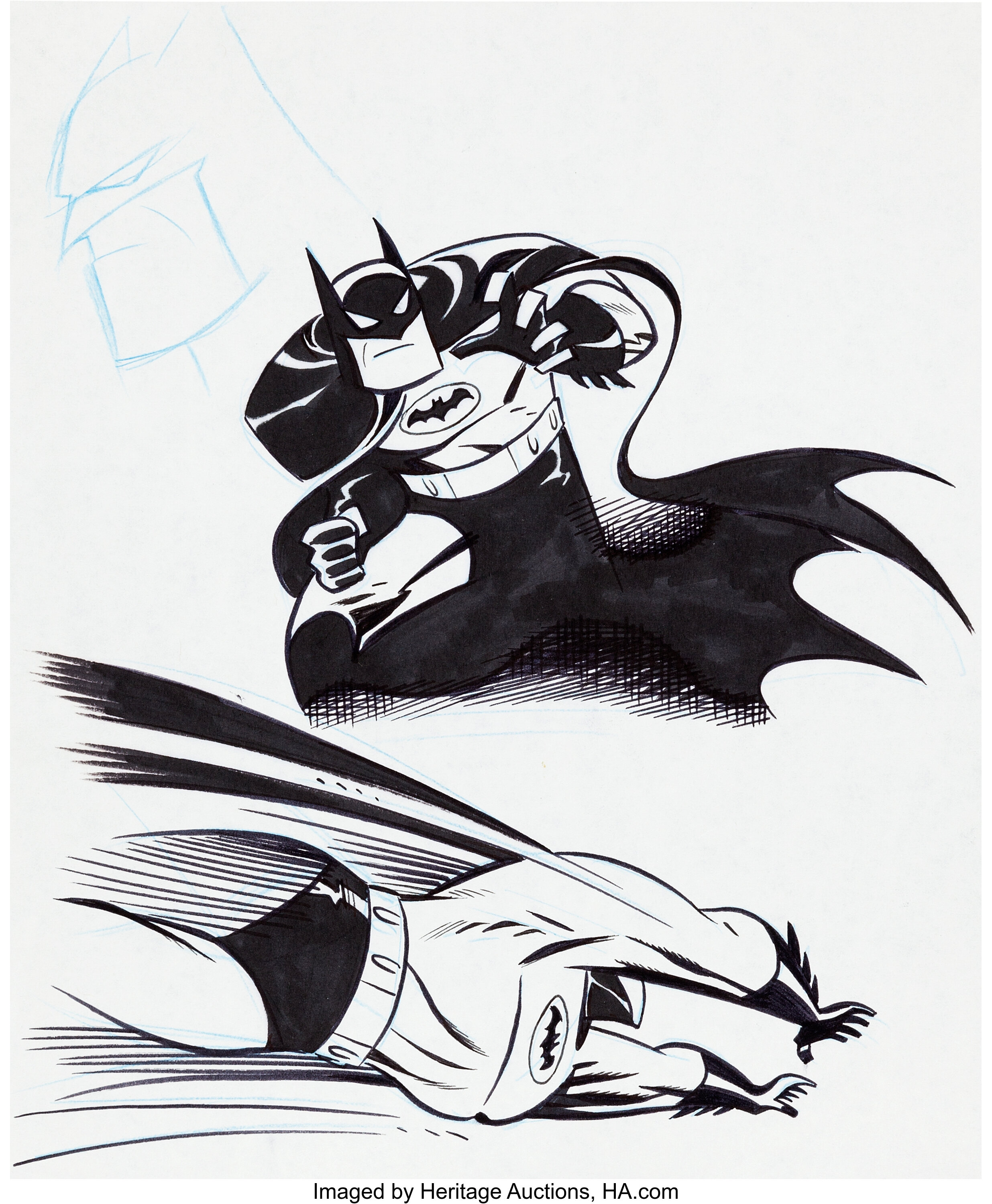 Bruce Timm Batman Illustrations Original Art (undated).... Original | Lot  #93794 | Heritage Auctions