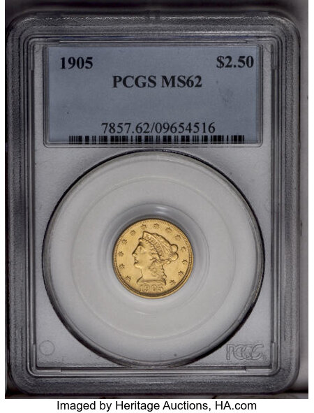 1905 2 12 Ms62 Pcgs Pcgs Population 9462936 Ngc Lot